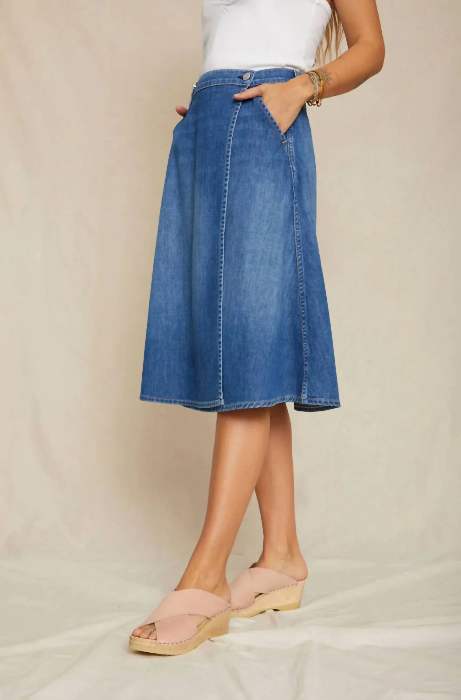 Marie Wrap Skirt In Wistful