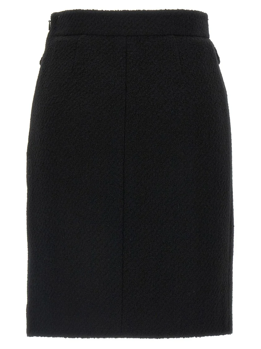 Bouclé Wool Skirt