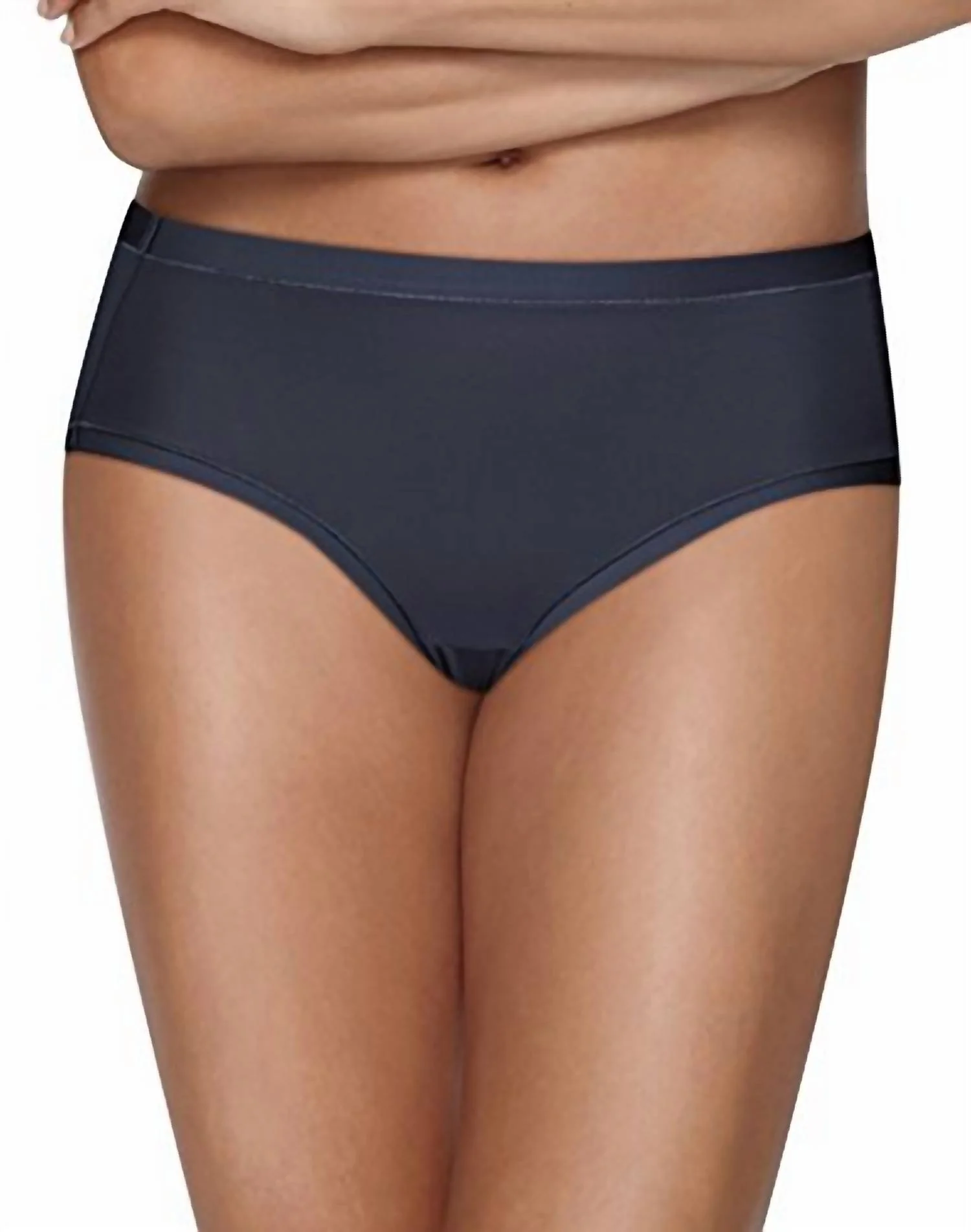 Hanes Womens Ultimate Cool Comfort 4-Pack Low Rise Briefs Panties Black/blue/multi-Color