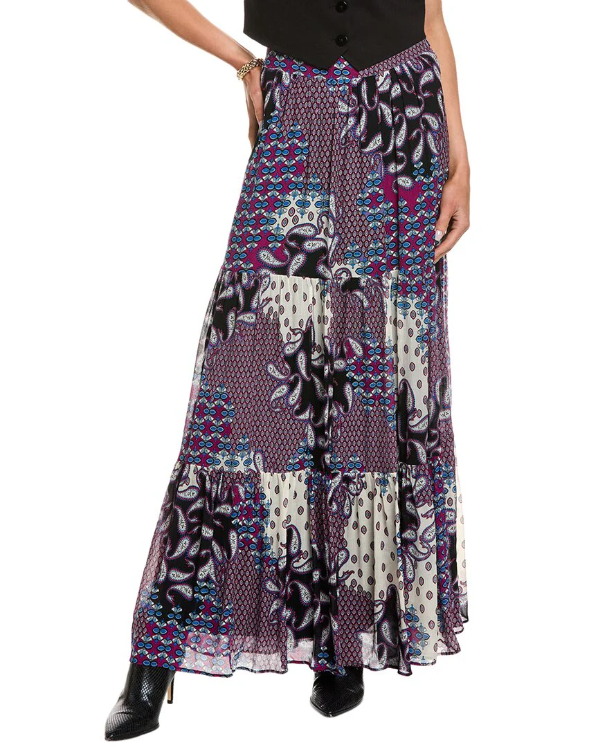 ba&sh Silk-Blend Maxi Skirt
