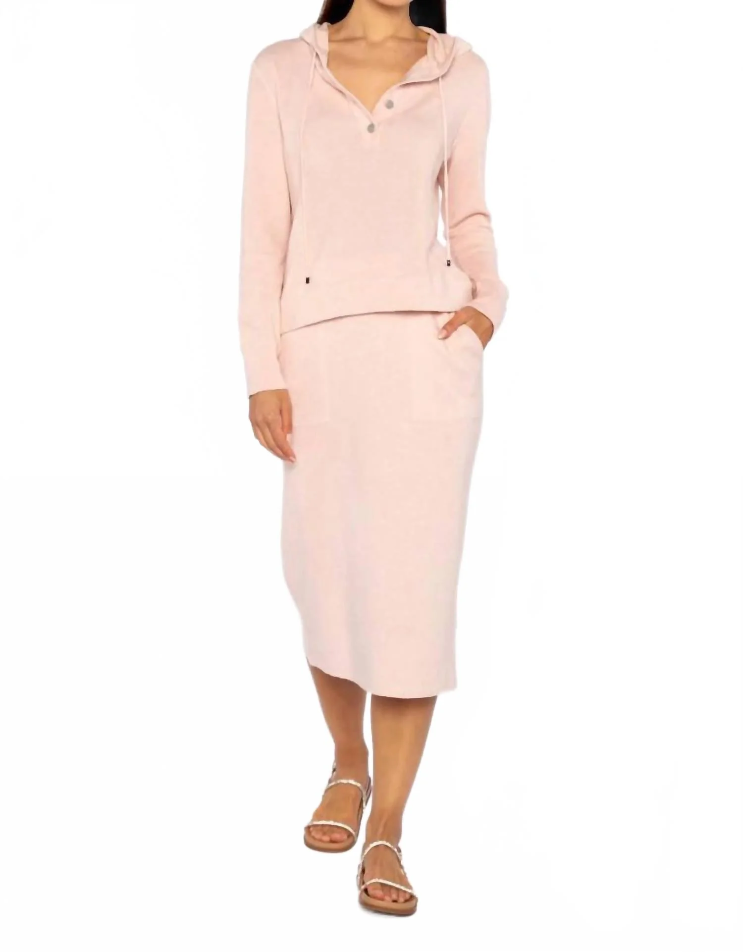 Double Knit Skirt In Petal