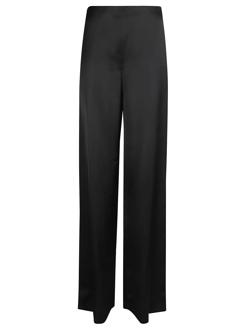 Black Satin Finish Trousers