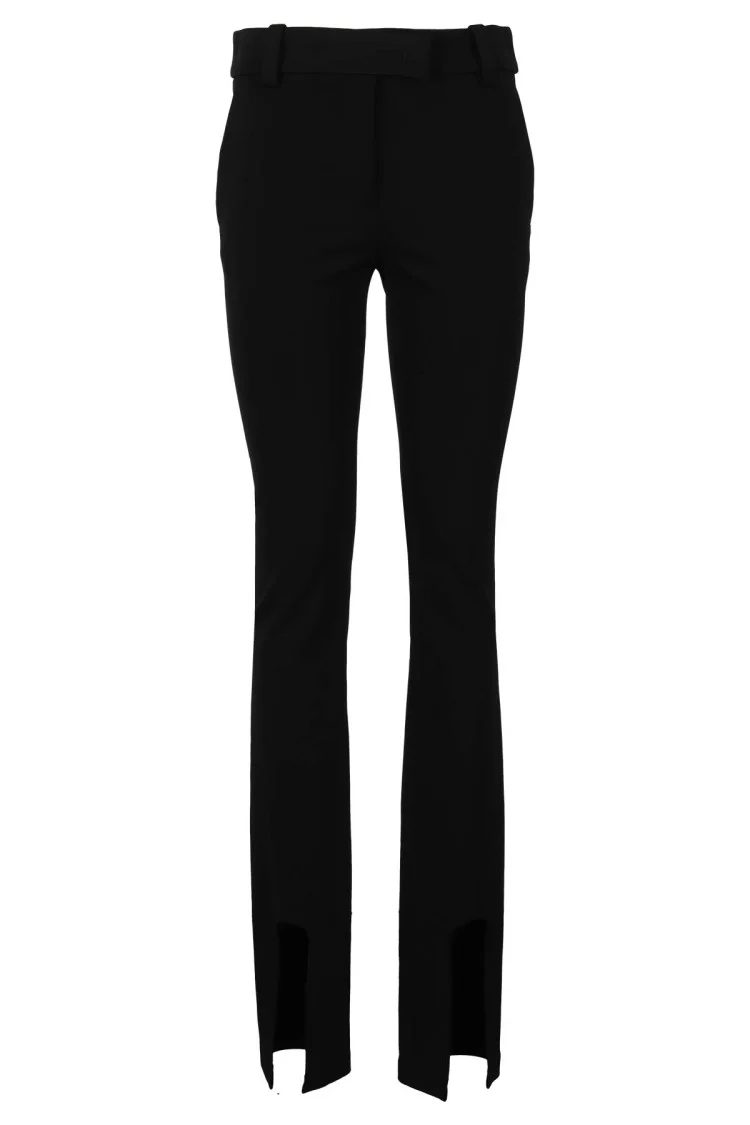 Flared Pants With Concealed Closure