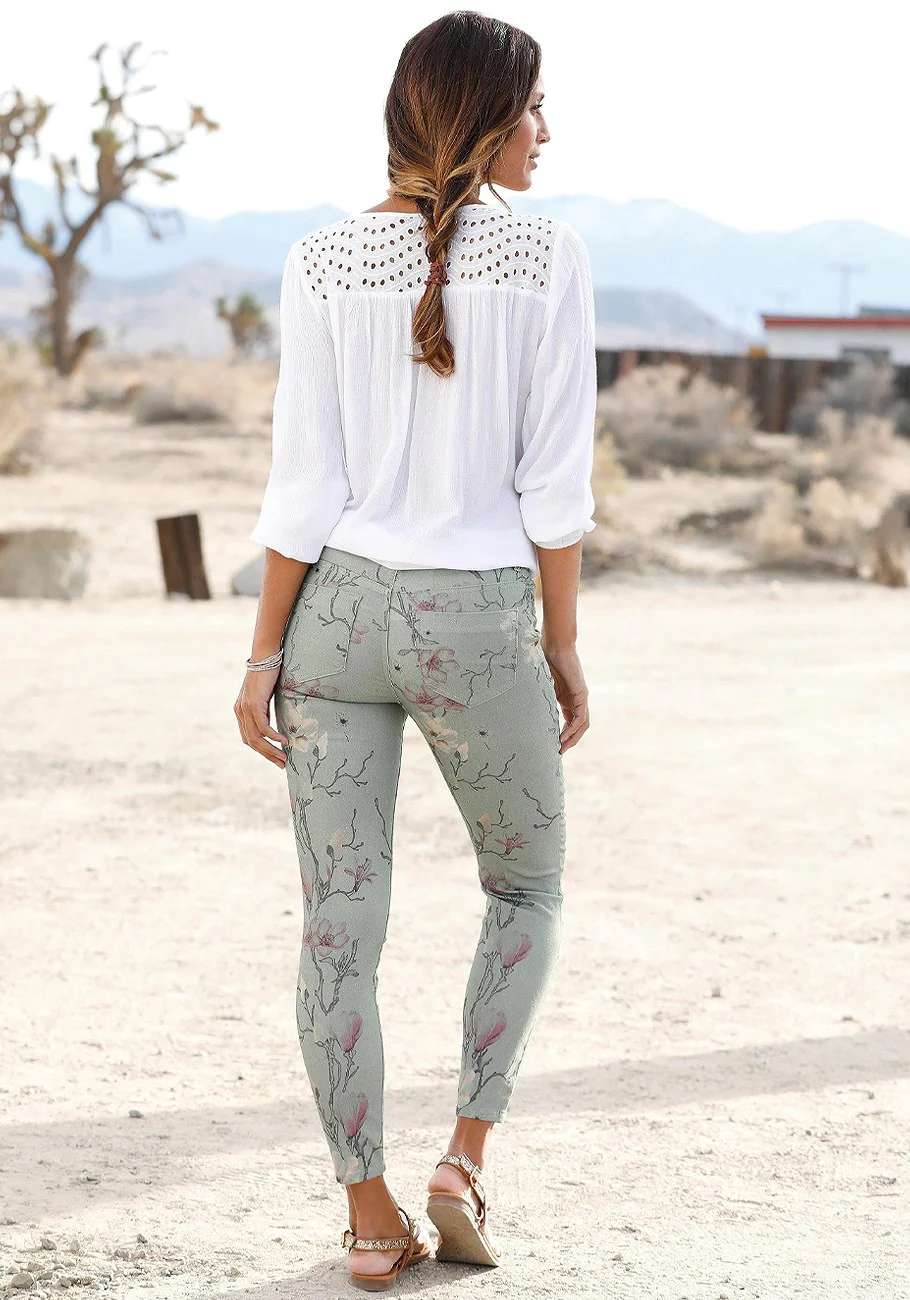 LASCANA Women's Multi Print Jeggings