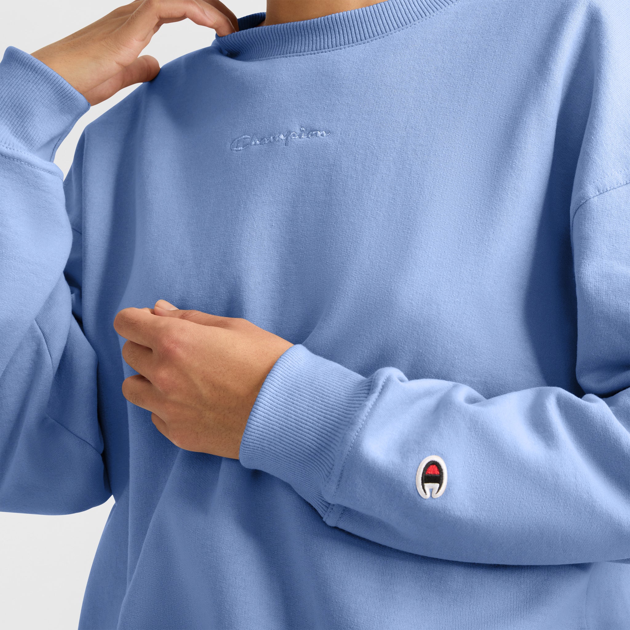 Powerblend Crewneck Sweatshirt, Embroidered Script Logo