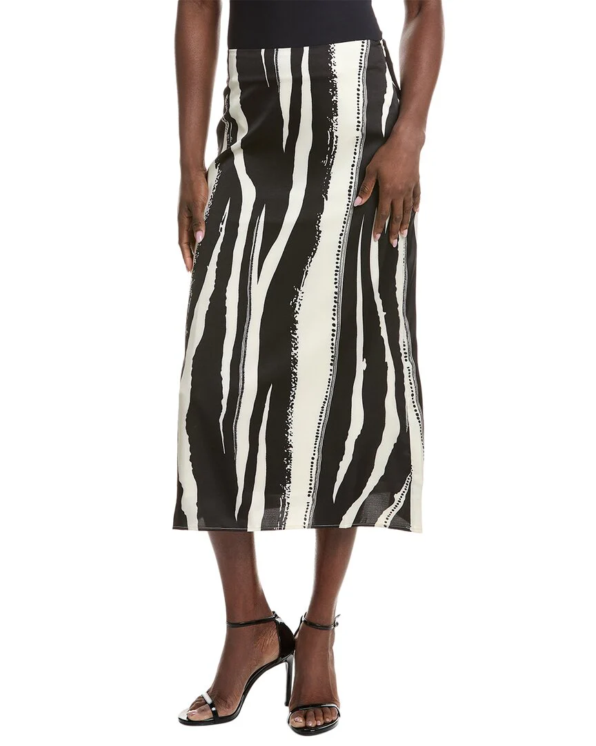 Gracia Satin Midi Skirt