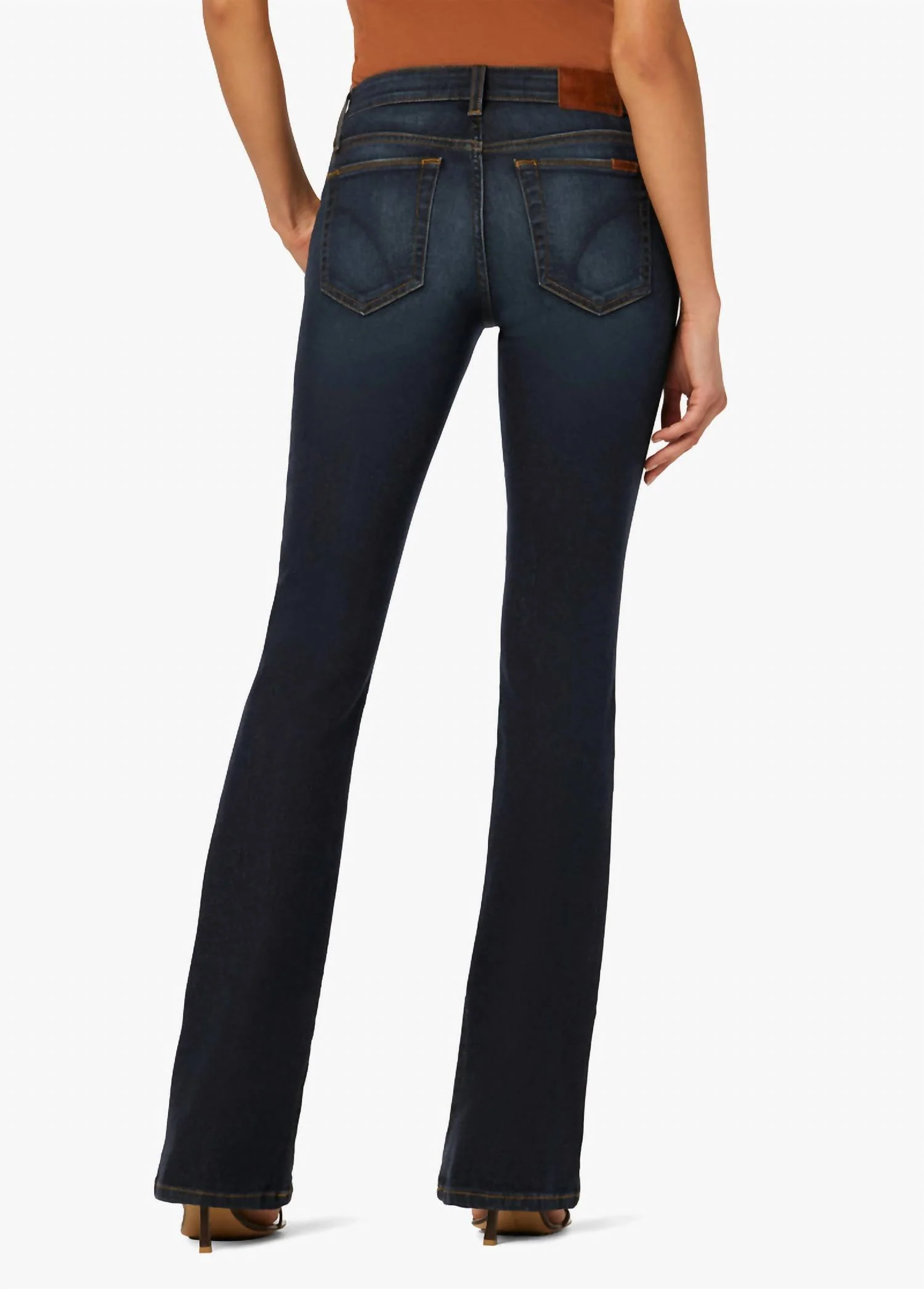 Honey Bootcut Jeans In Dark Blue Wash