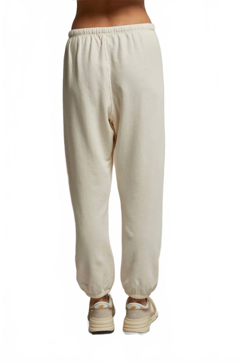 Johnny French Terry Jogger 2 In Bright Ivory