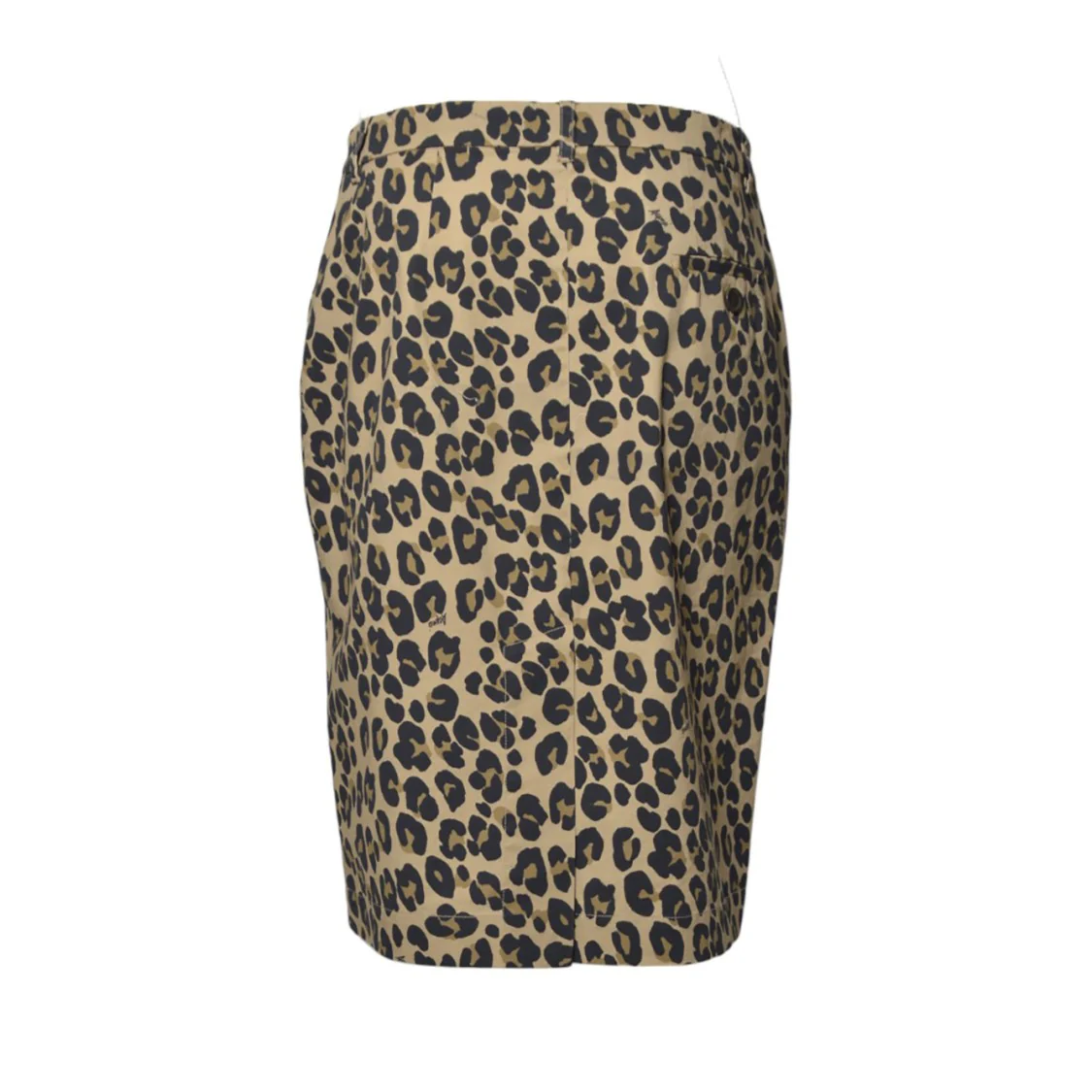 Animal Print Cotton Midi Skirt