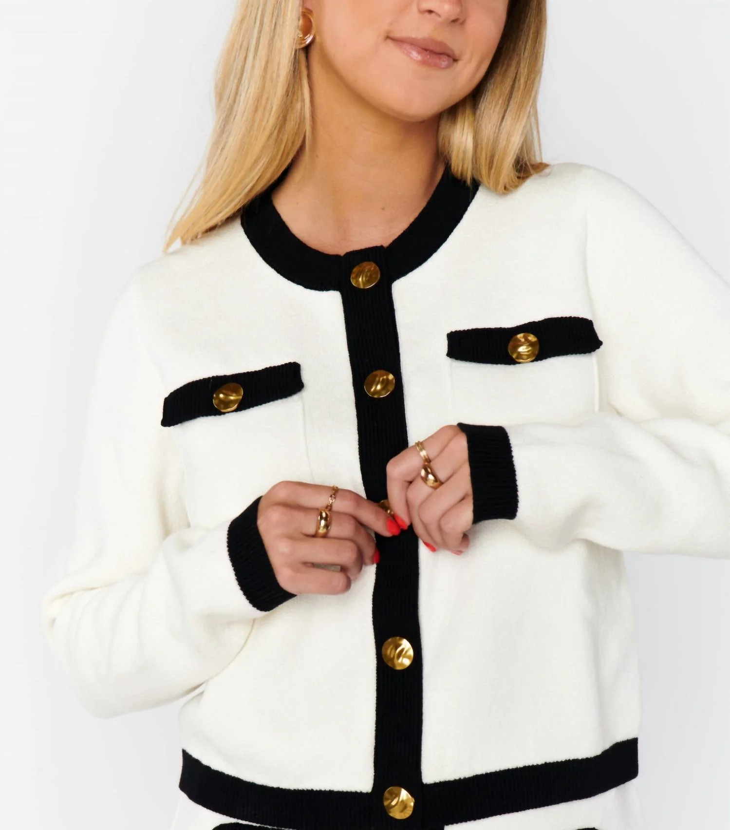 Kit Cardi In White/black