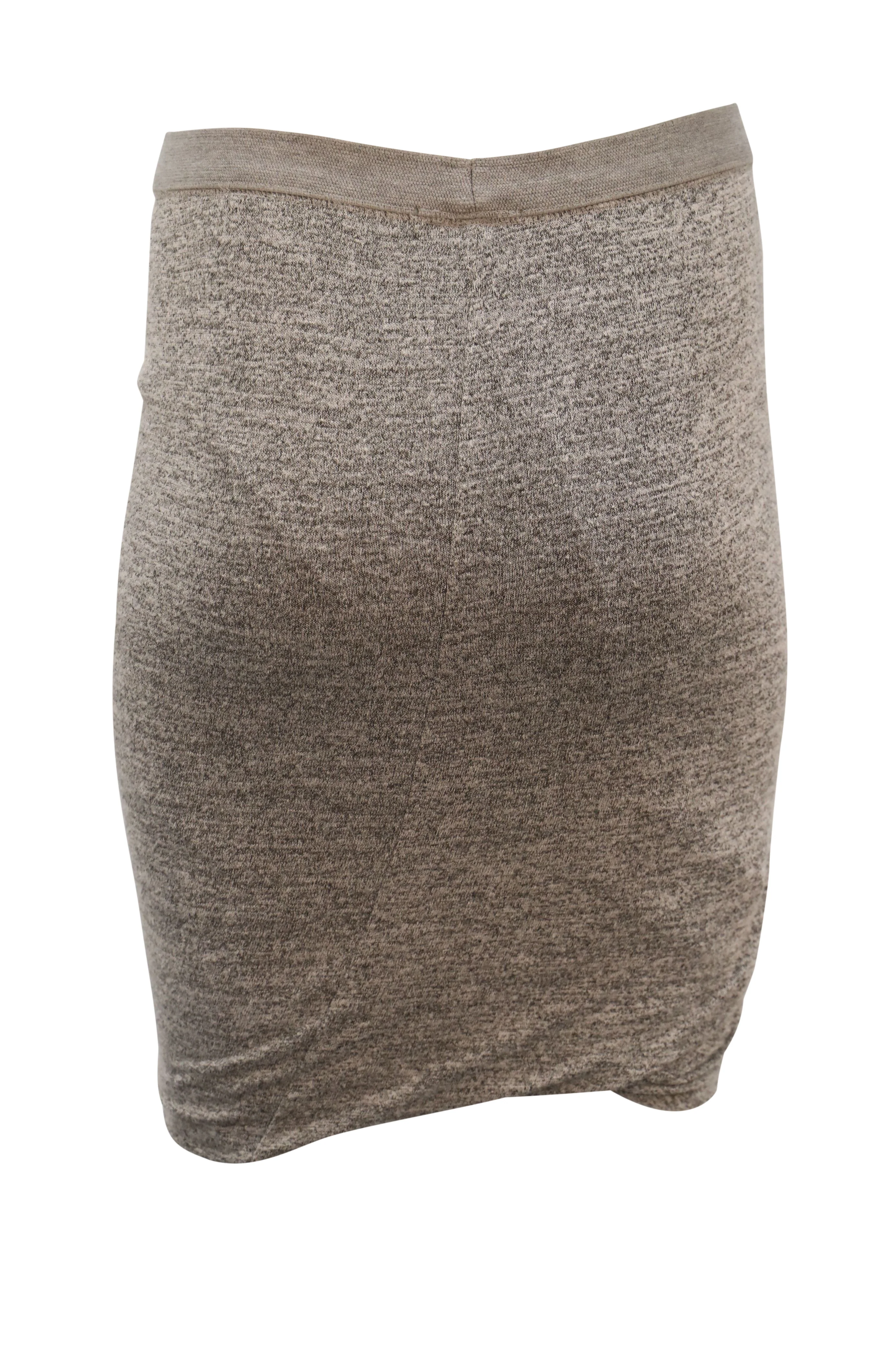 T by Alexander Wang Stretch Skirt in Grey Rayon