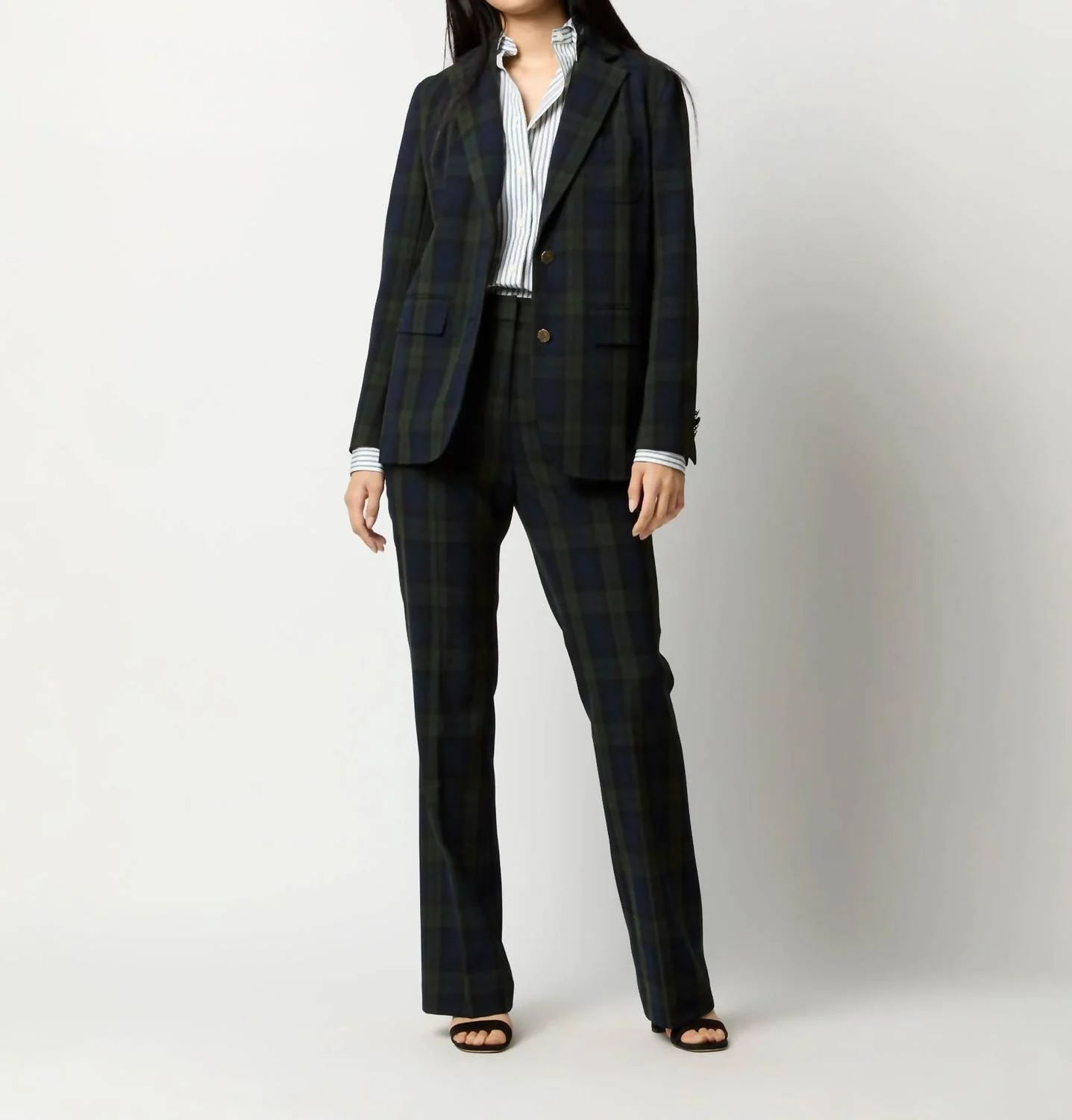 Norah Flare Pant In Blackwatch