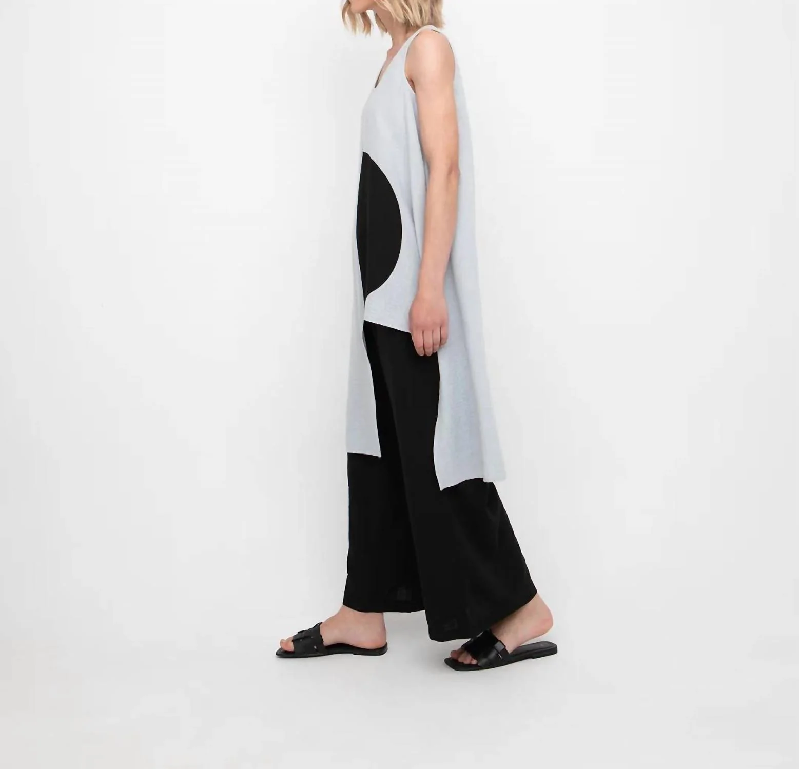 Granite Wide Leg Pant In Black
