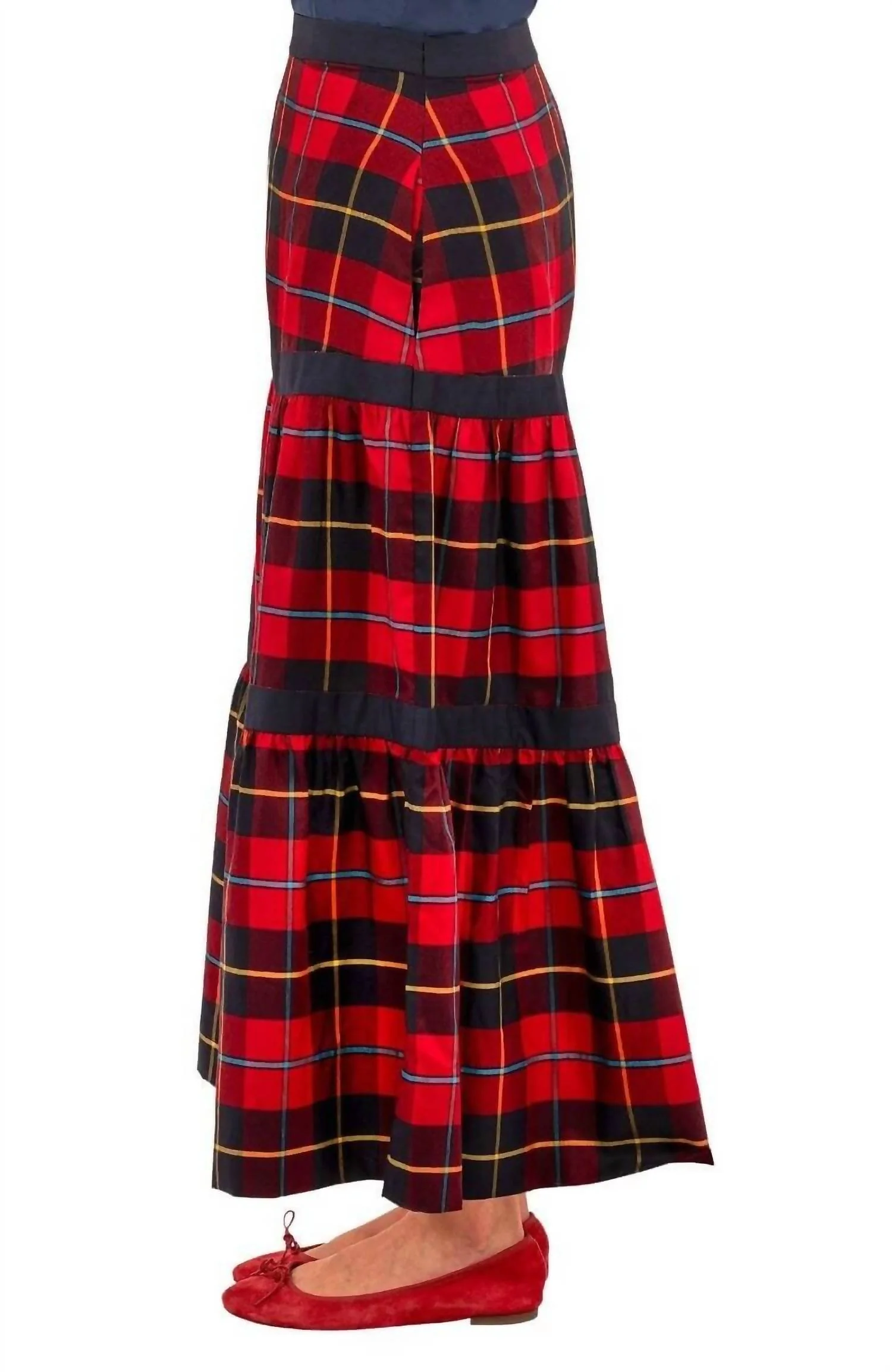 Ipanema Skirt - Plaidly Cooper In Red Multi/ Plaid