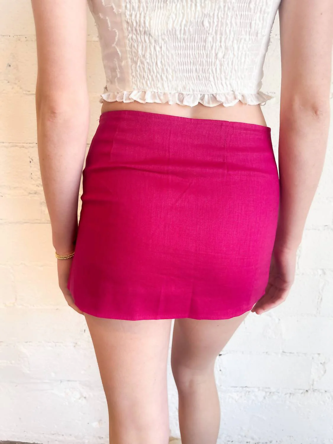 Posh Mini Skirt In Pink