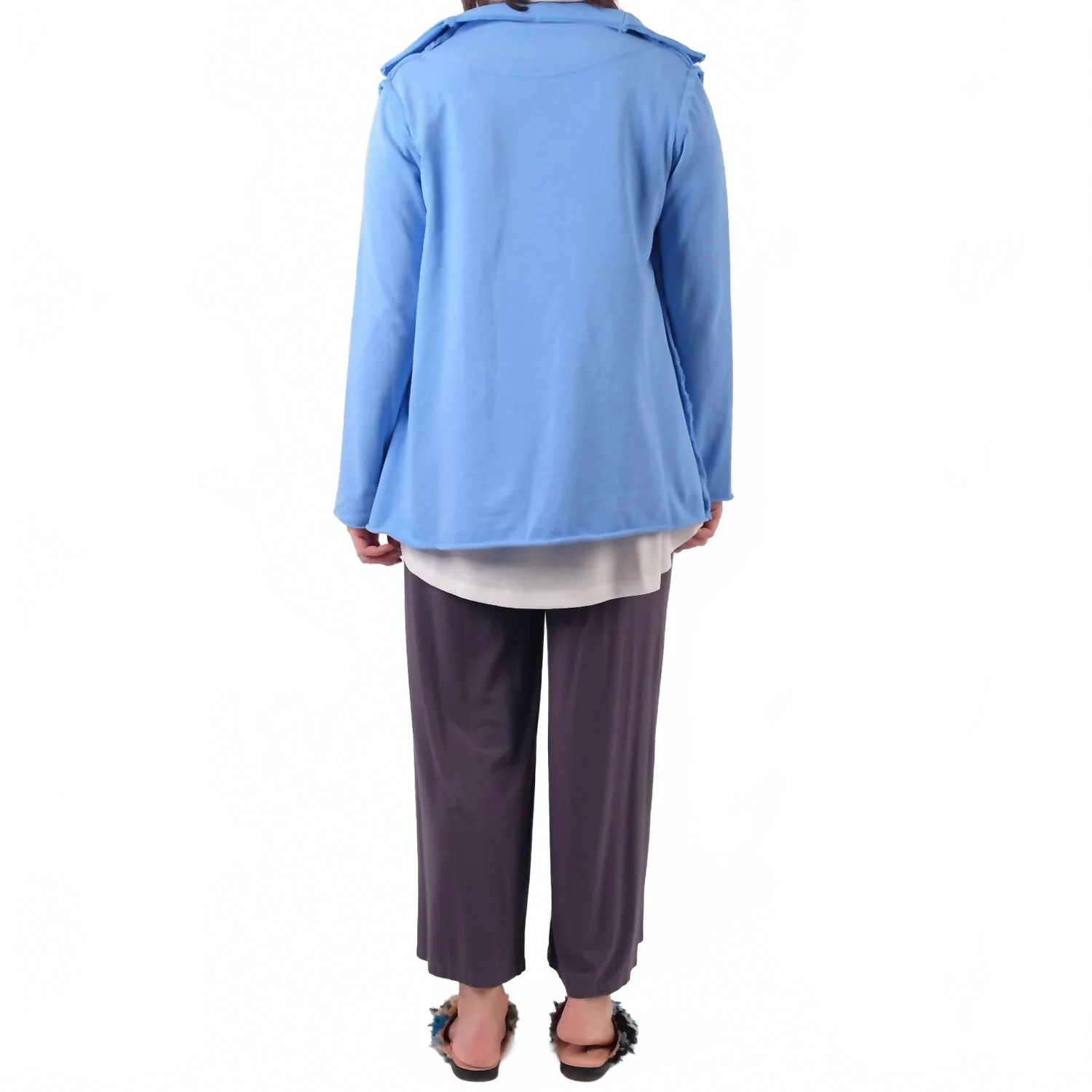 Rib Out Pull On Jacket In Provence