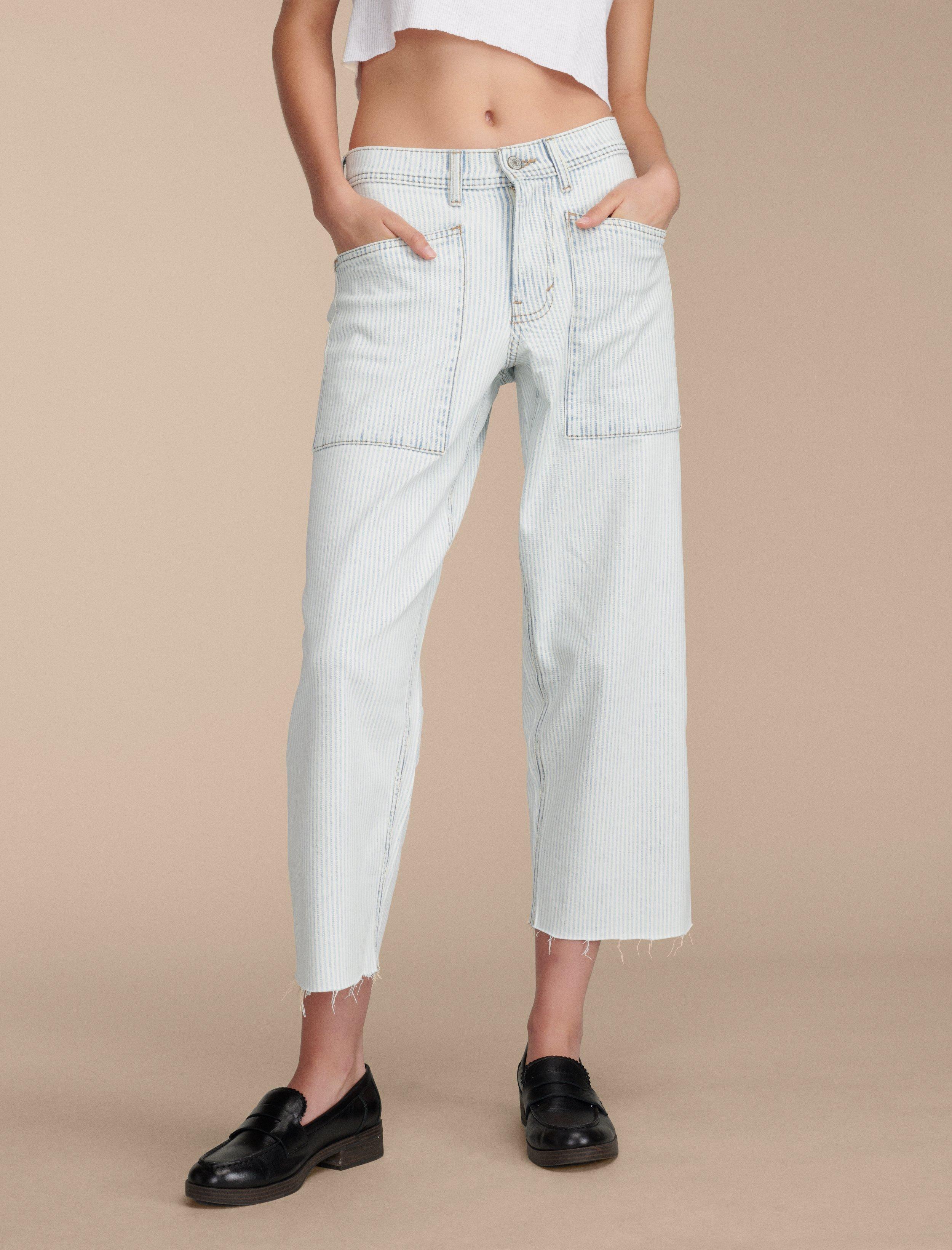 Lucky Brand Women's Patch Pocket High Rise Wide Leg