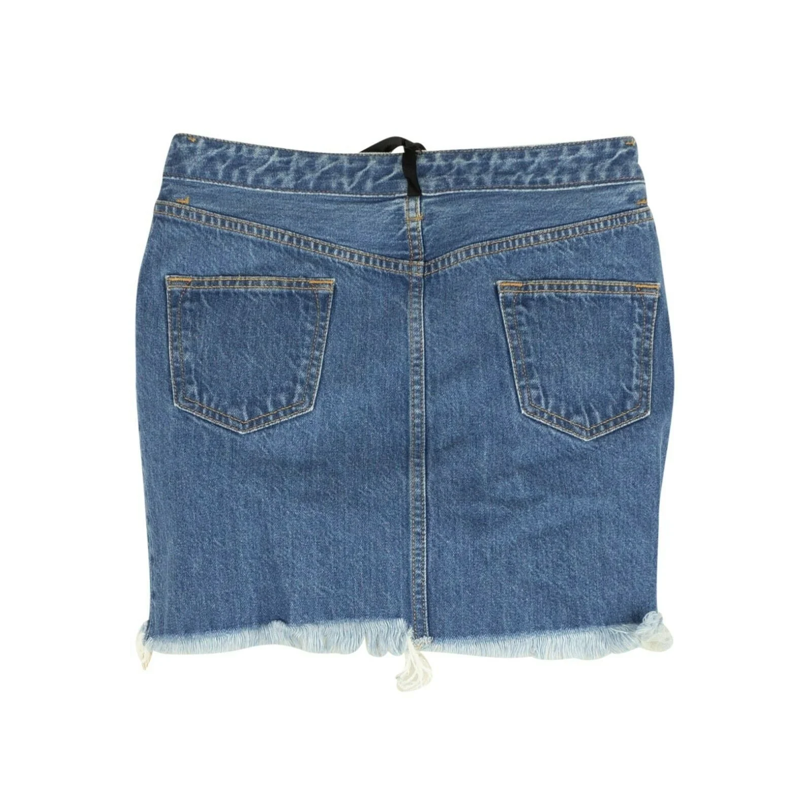 Unravel Project Wash Tulle Denim Mini Skirt - Blue