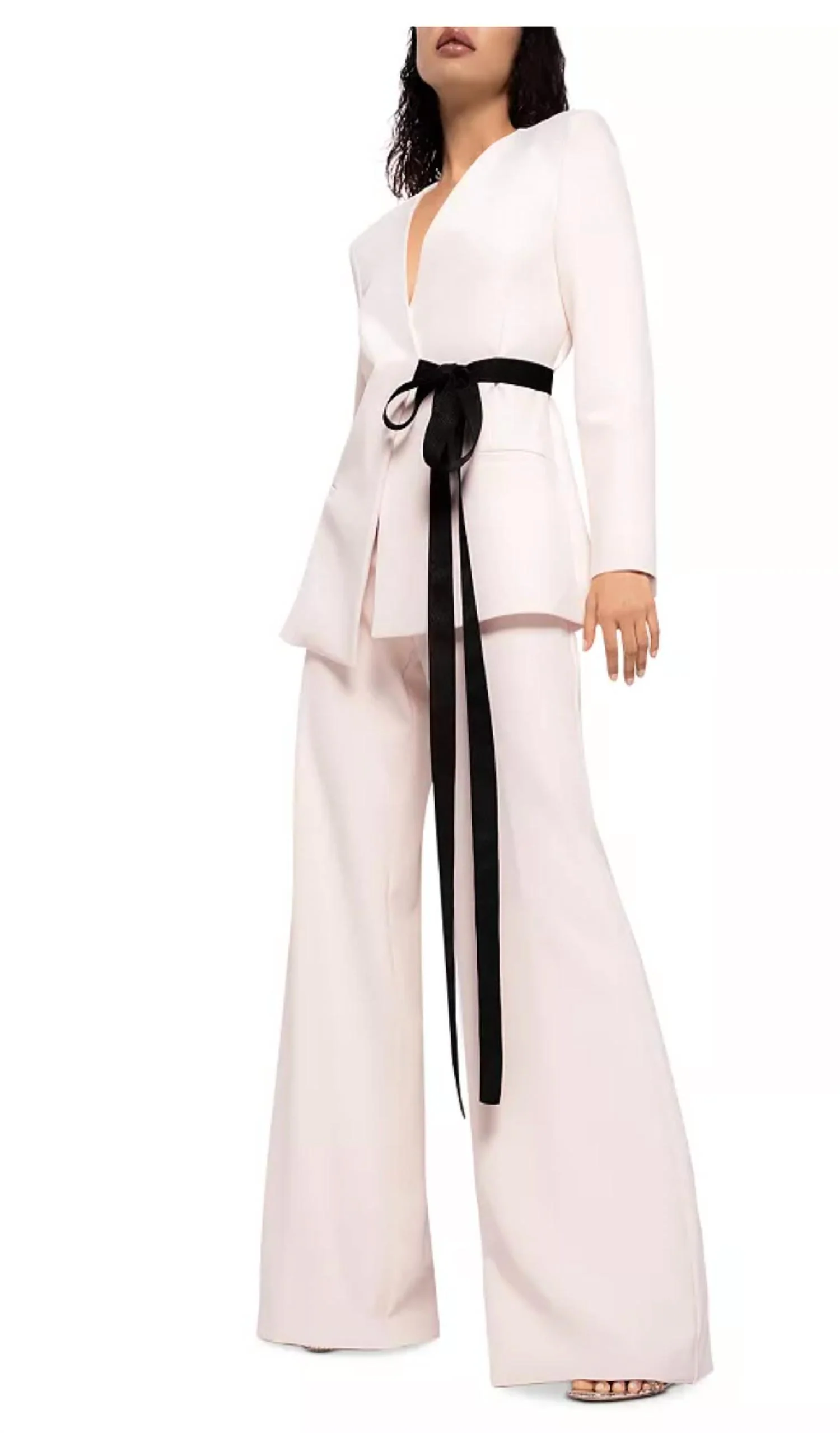 Mora Giacca Cady Side Tie Jacket In White