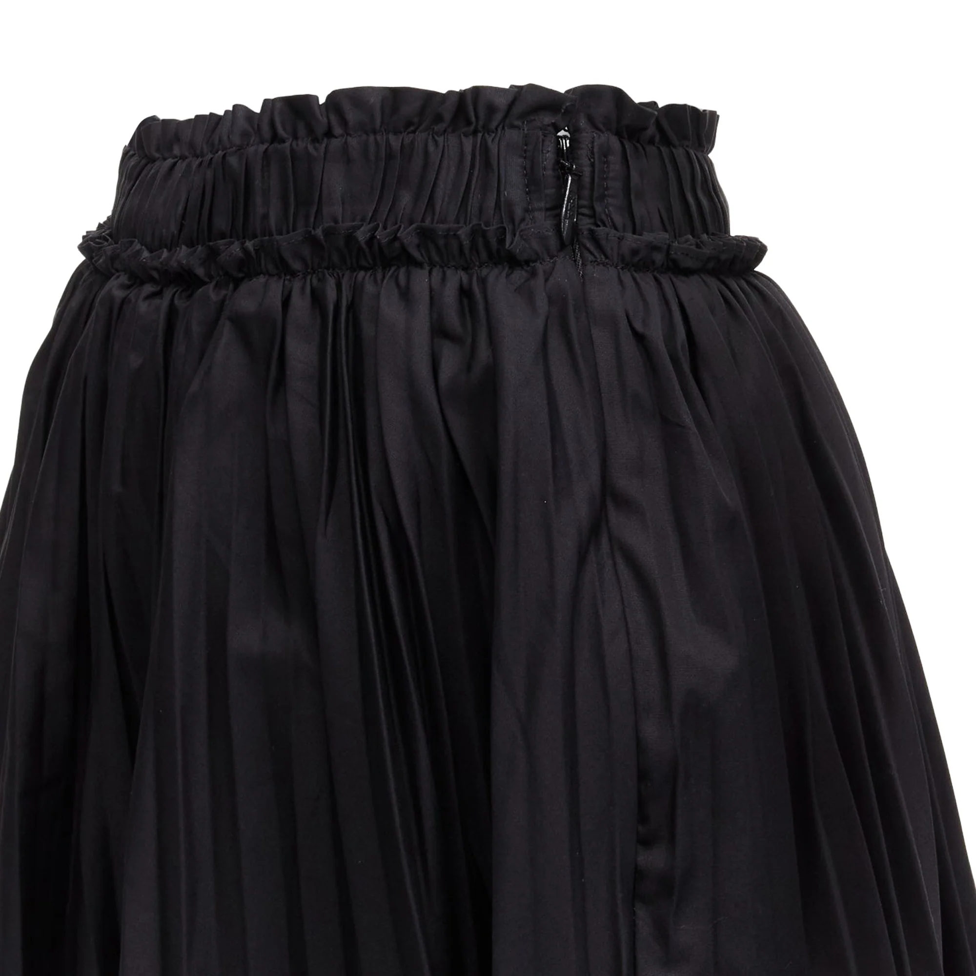 Tod's cotton asymmetric high low pleated skirt