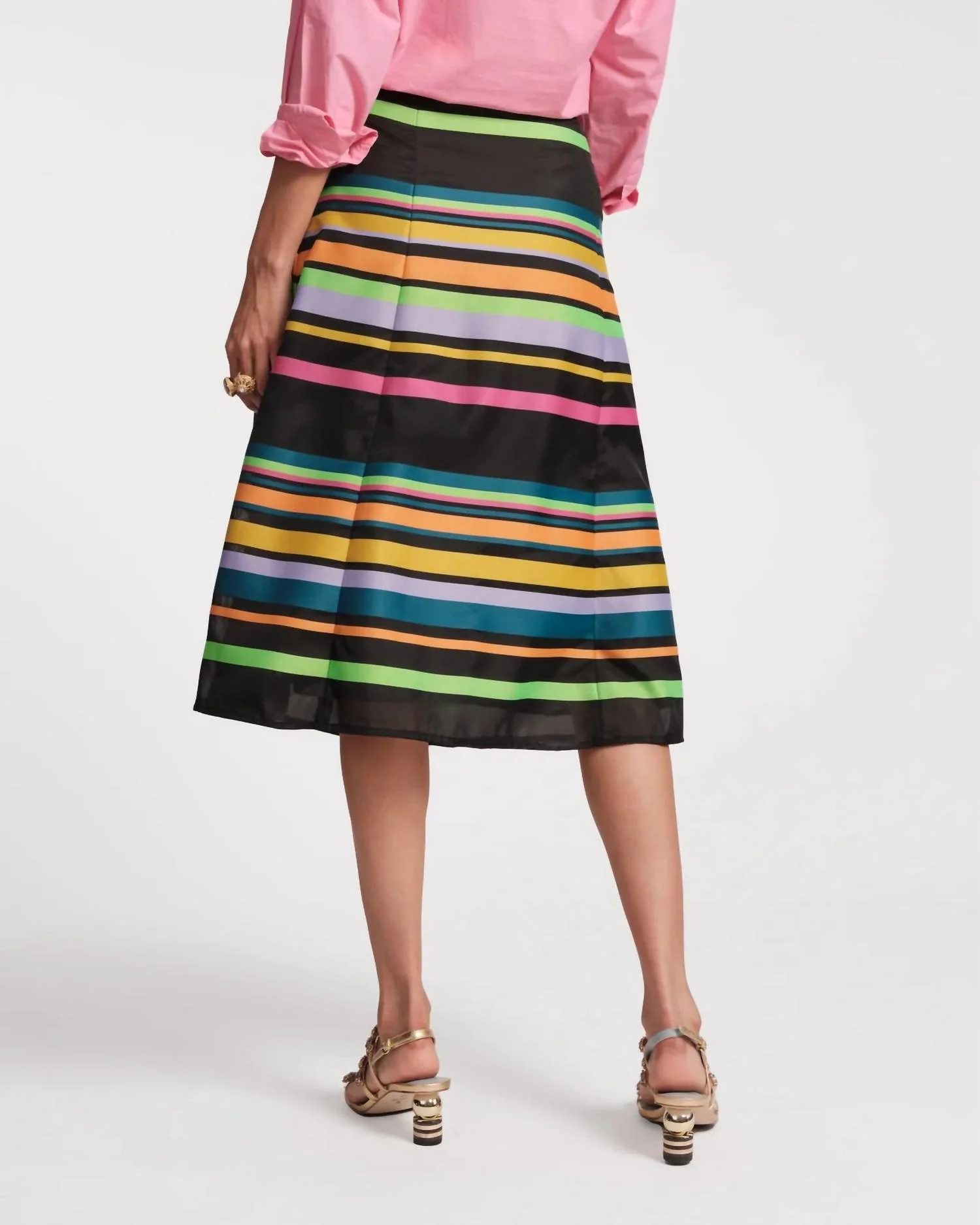 Mercer Striped Skirt In Multi