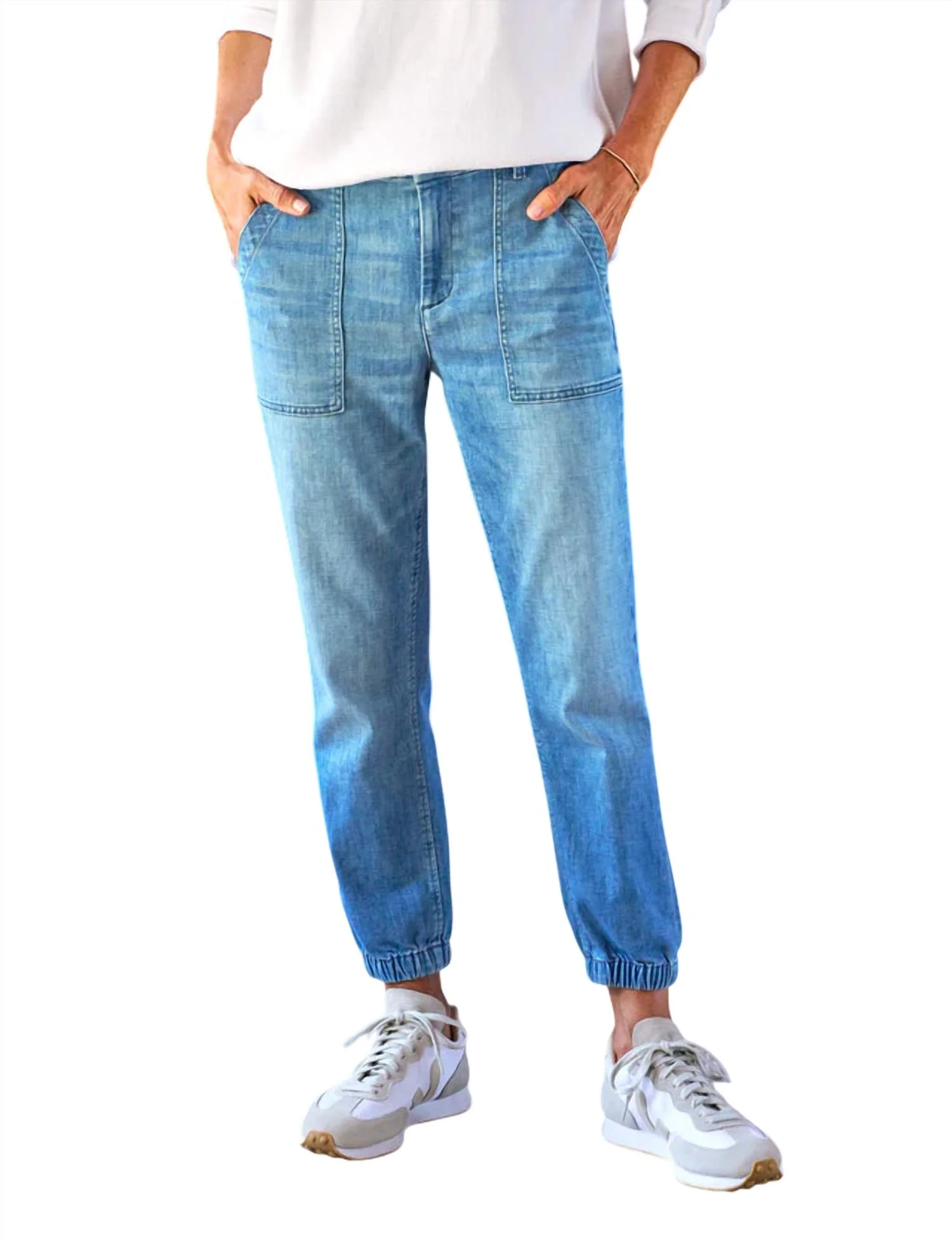 Jameson Utility Jogger Pant In 2000 Washed Blue