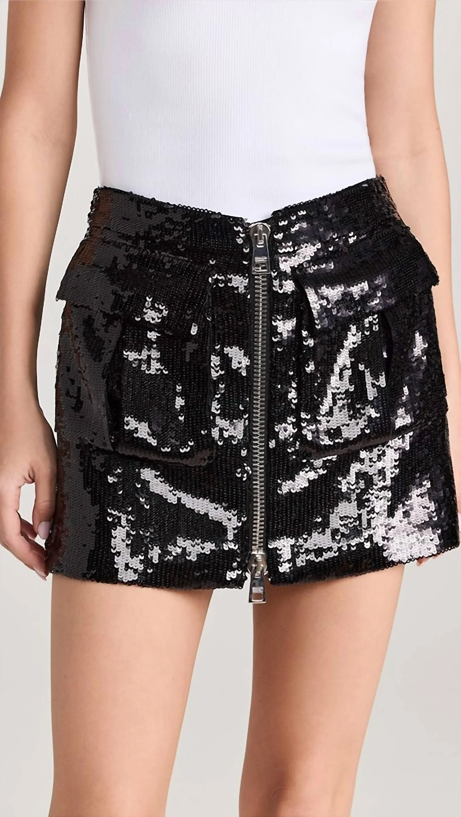 The Sterling Mini Skirt In Black
