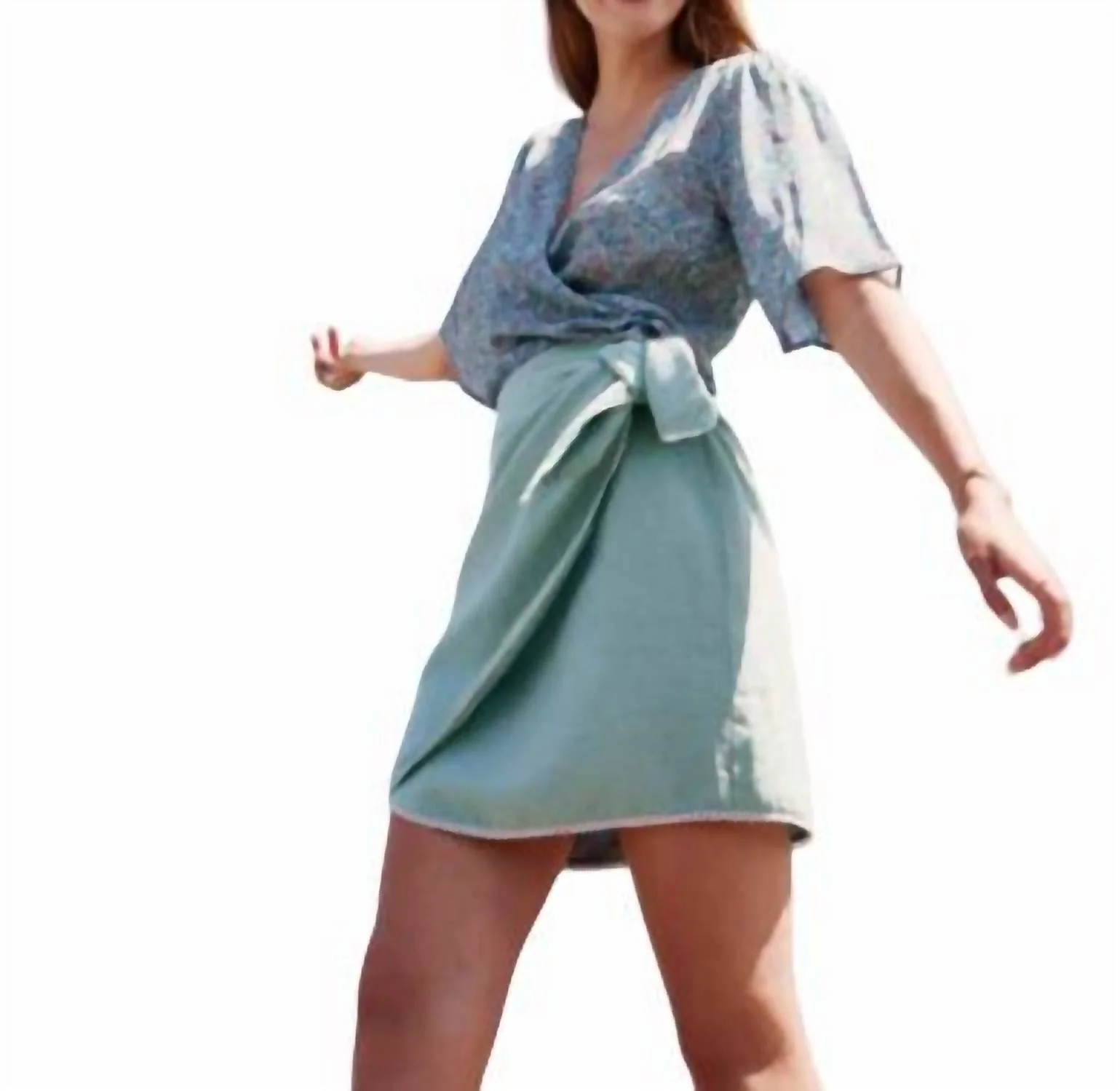 Women's Arlie Skirt In Vintage Blue