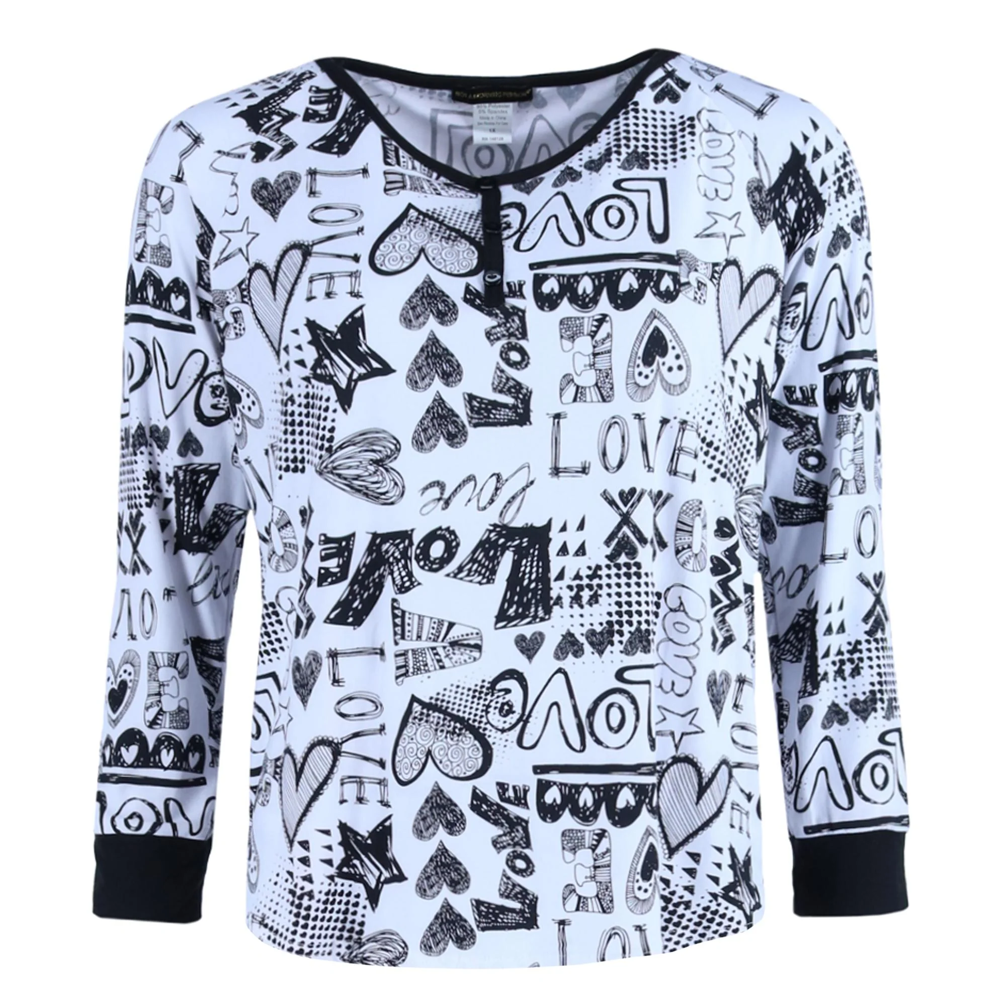 Women's Plus Size Love Jogger Pajama Set