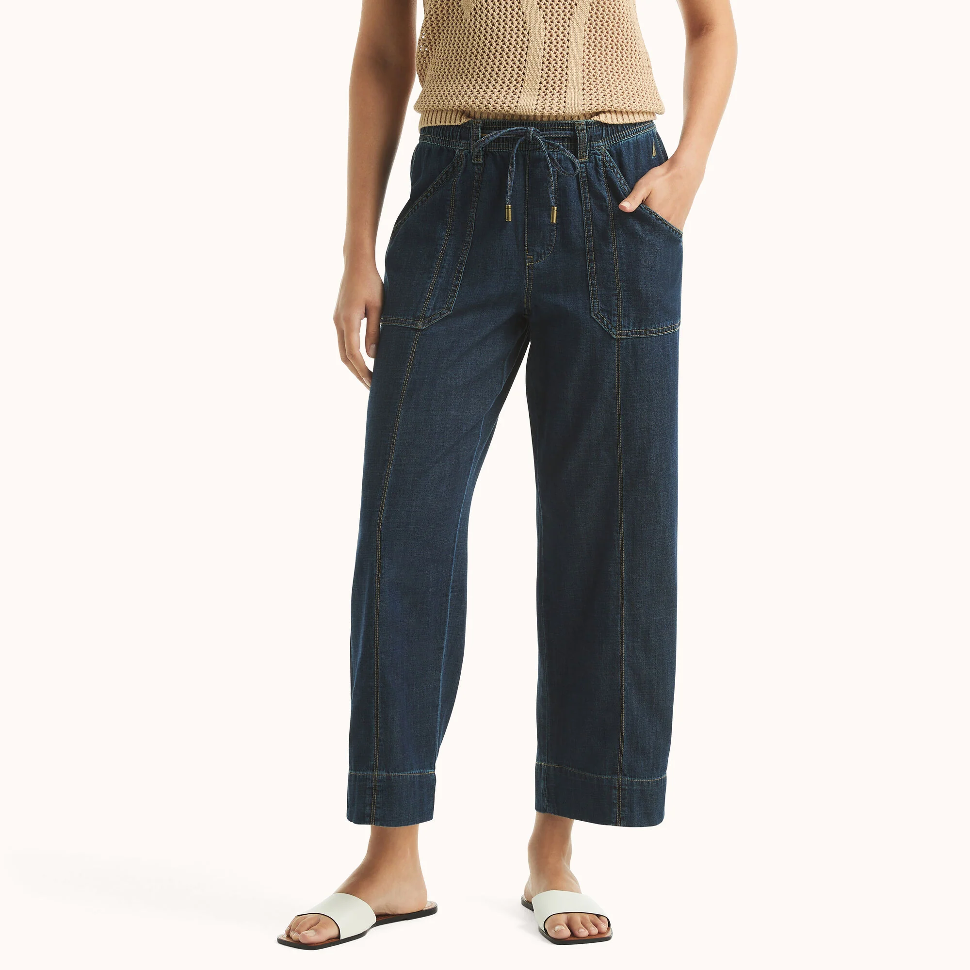 Nautica Womens Pull-On Denim Pant