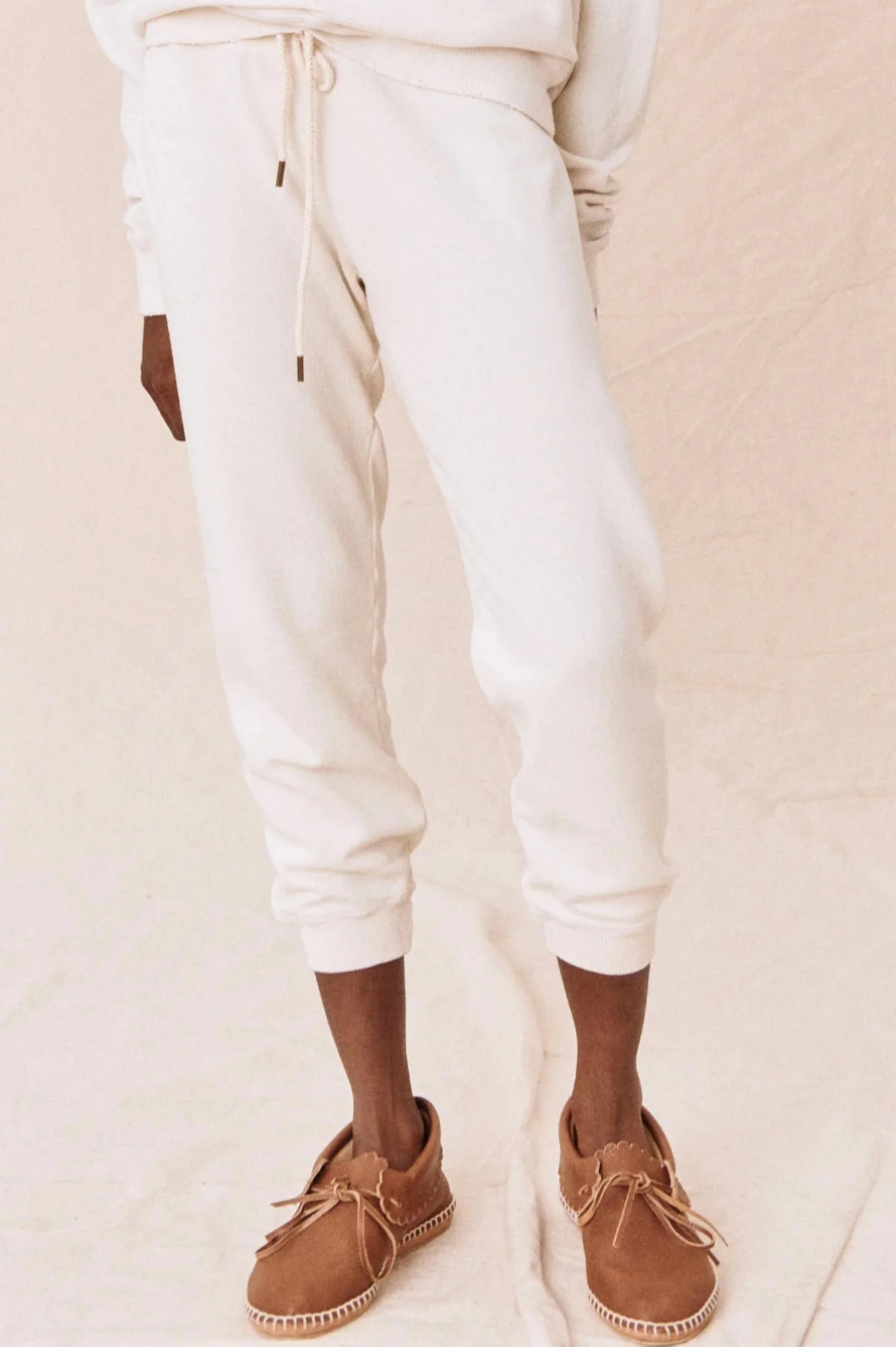 Cropped Sweatpant In Washed White
