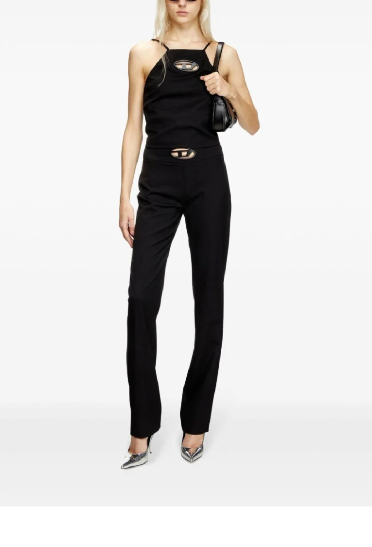 Tailored High-Waist Trousers With Wide Leg