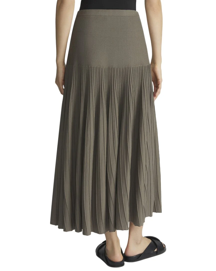Lafayette 148 New York Ottoman Stitch Drop Yoke Skirt