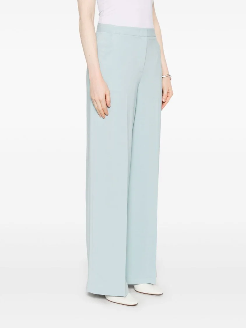Light Blue Wide-Leg Trousers