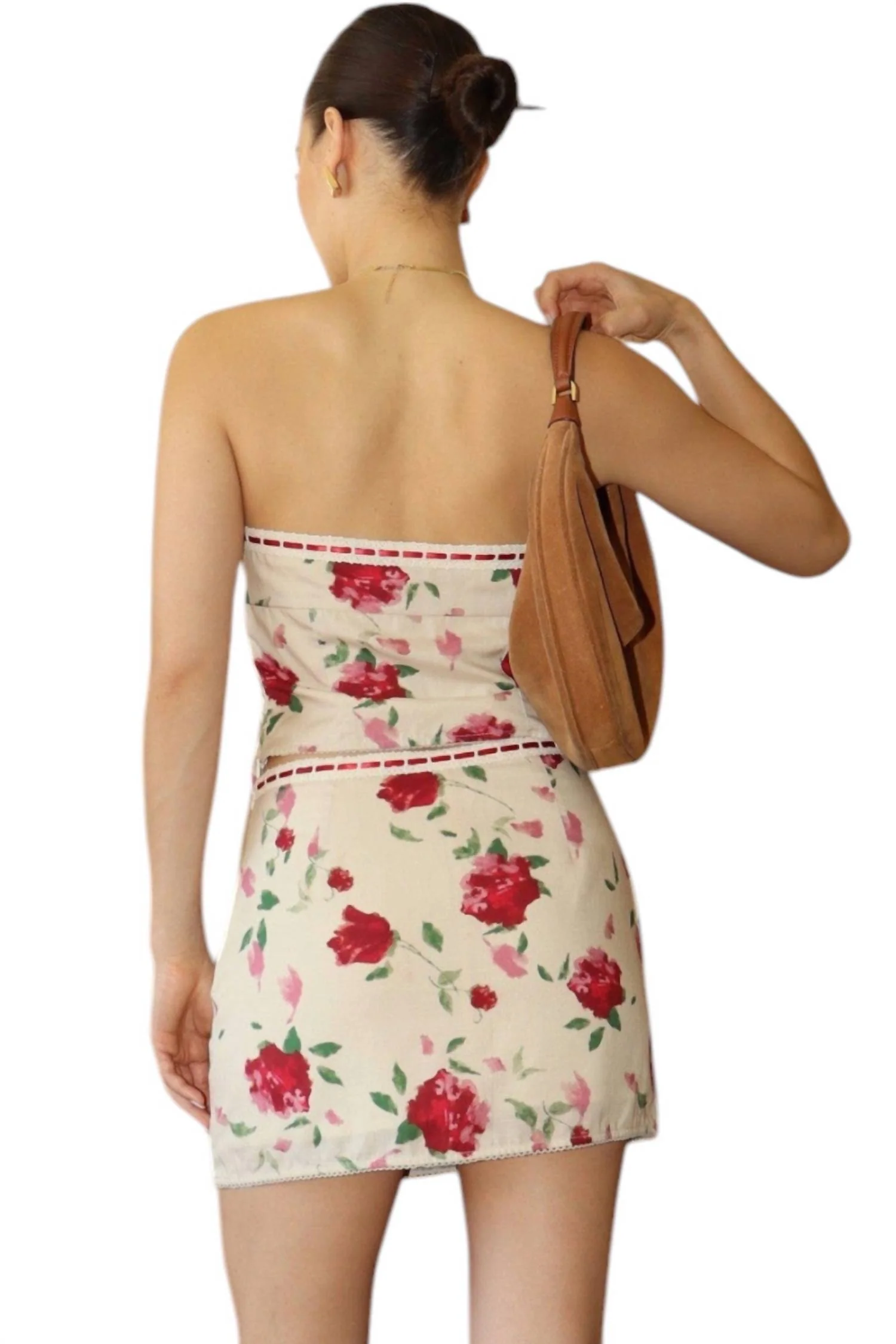 Rosey Mini Skirt In White