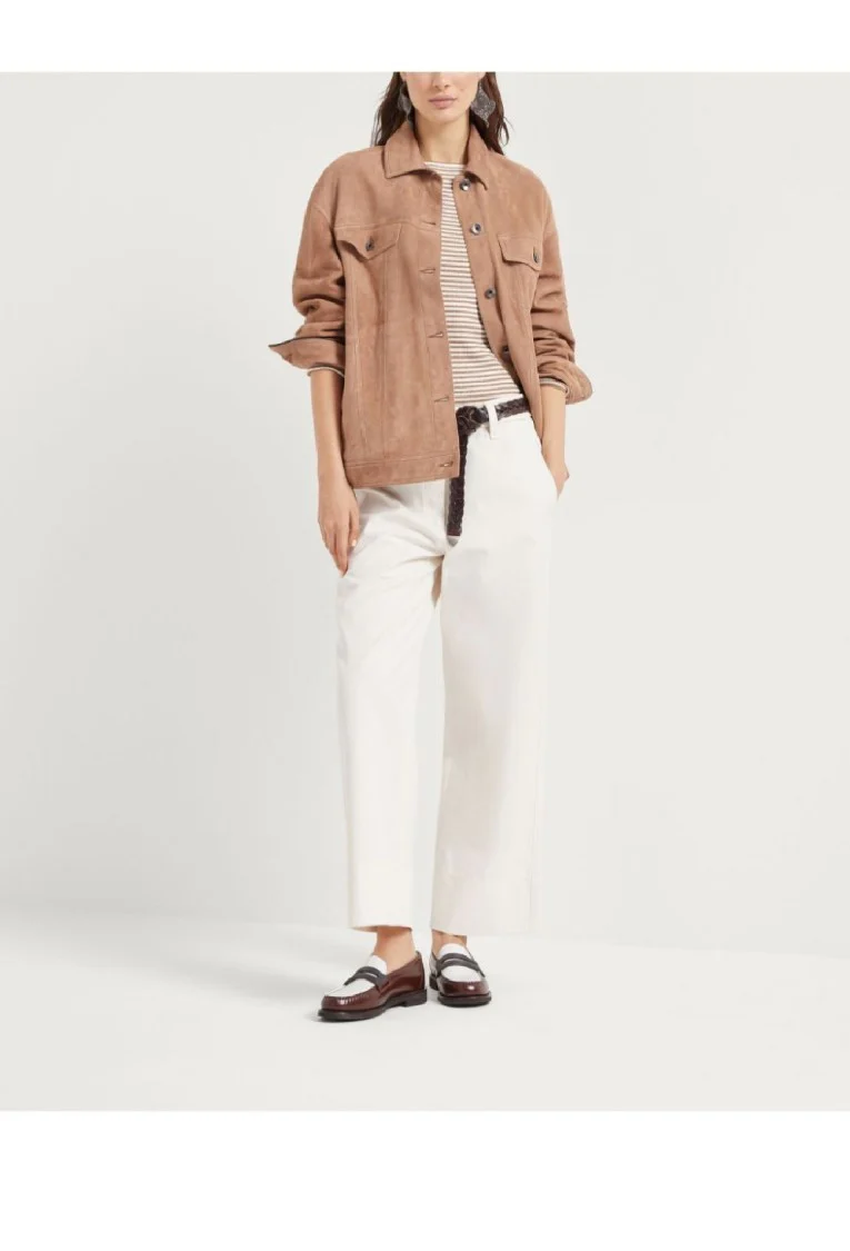 Wide-Leg Trousers With Tailored Silhouette And Soft Finish