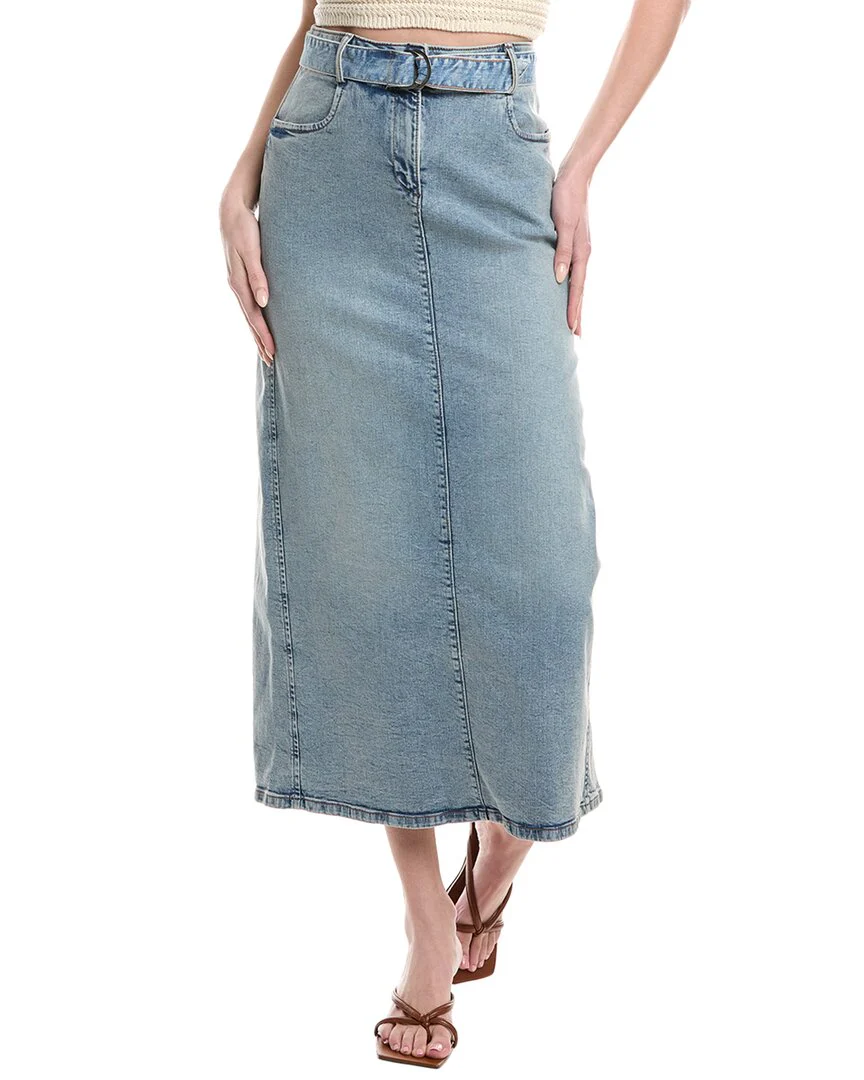 Kenneth Cole Belted Maxi Skirt