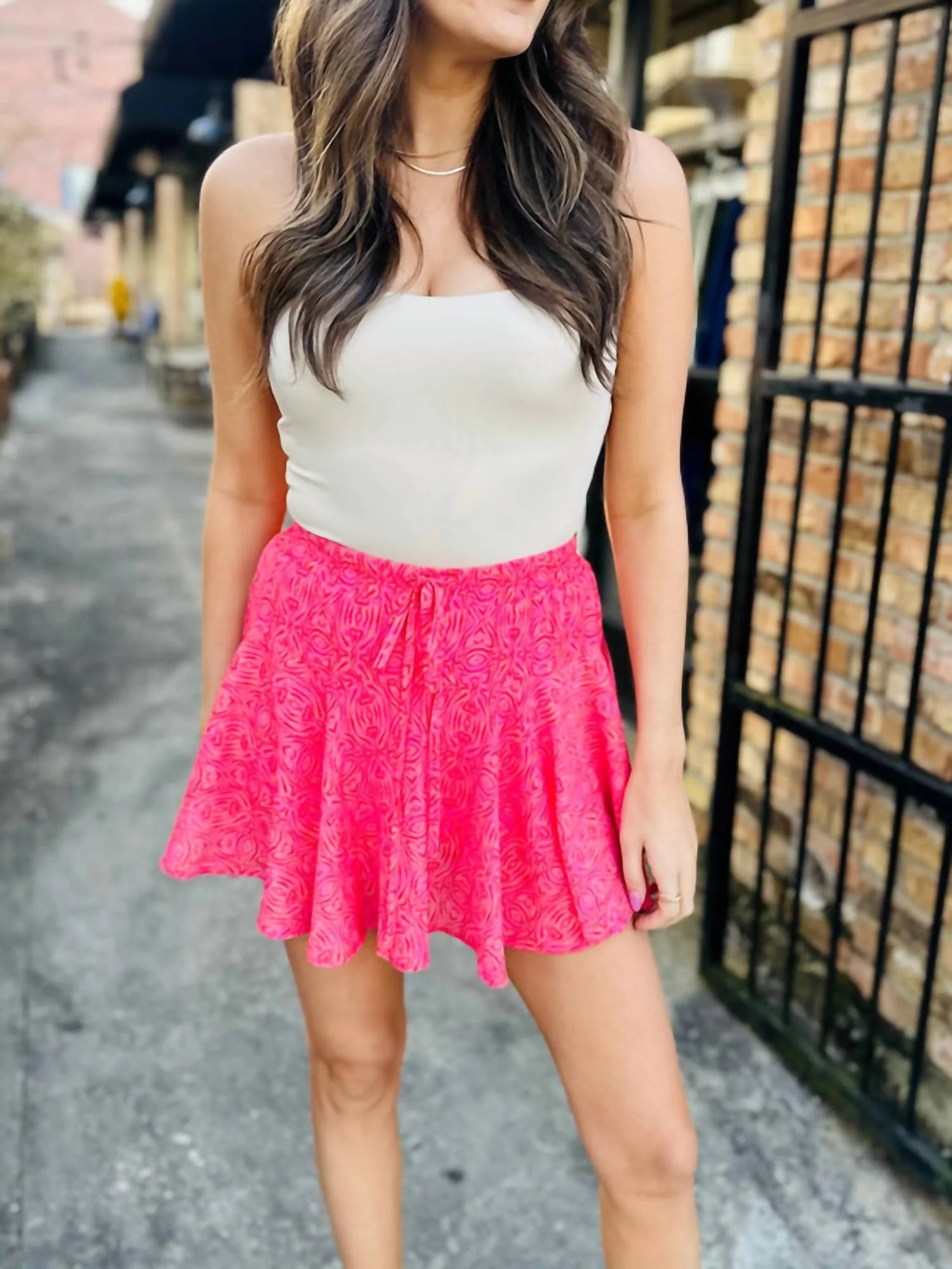 Mila Skirt In Pink Tribal