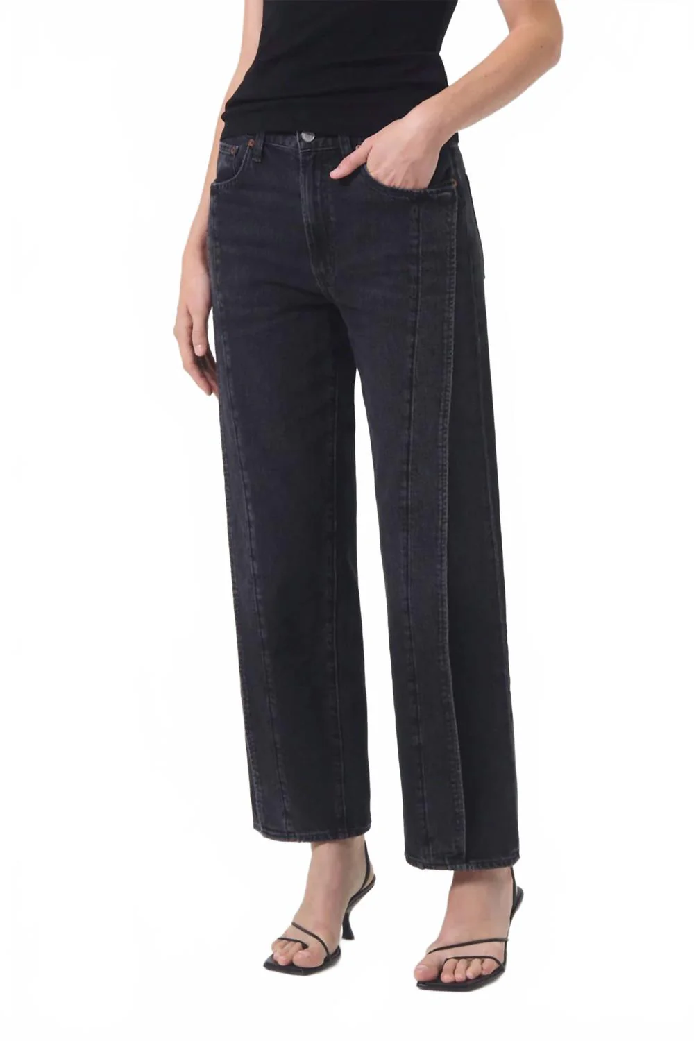 Fold Wide Leg Jean In Potent