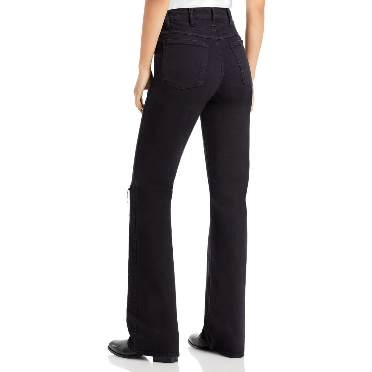 Womens Tall Boot Distressed Bootcut Jeans