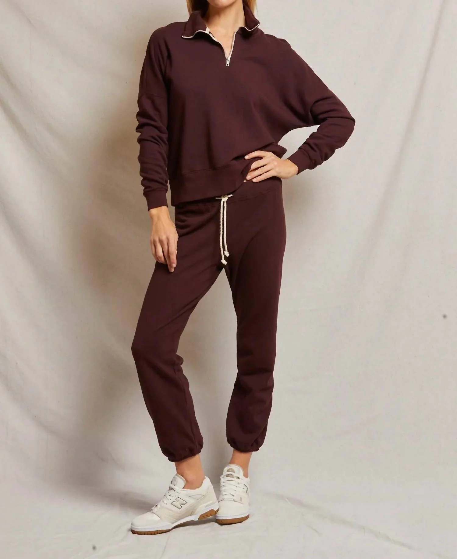 Toni French Terry Jogger In Blackberry