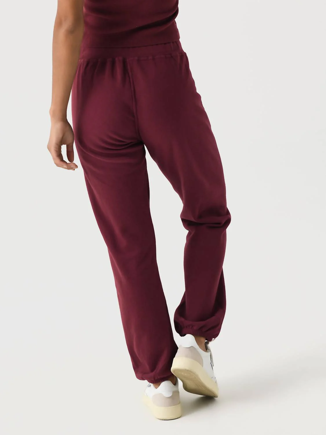 Toni French Terry Jogger In Cranberry