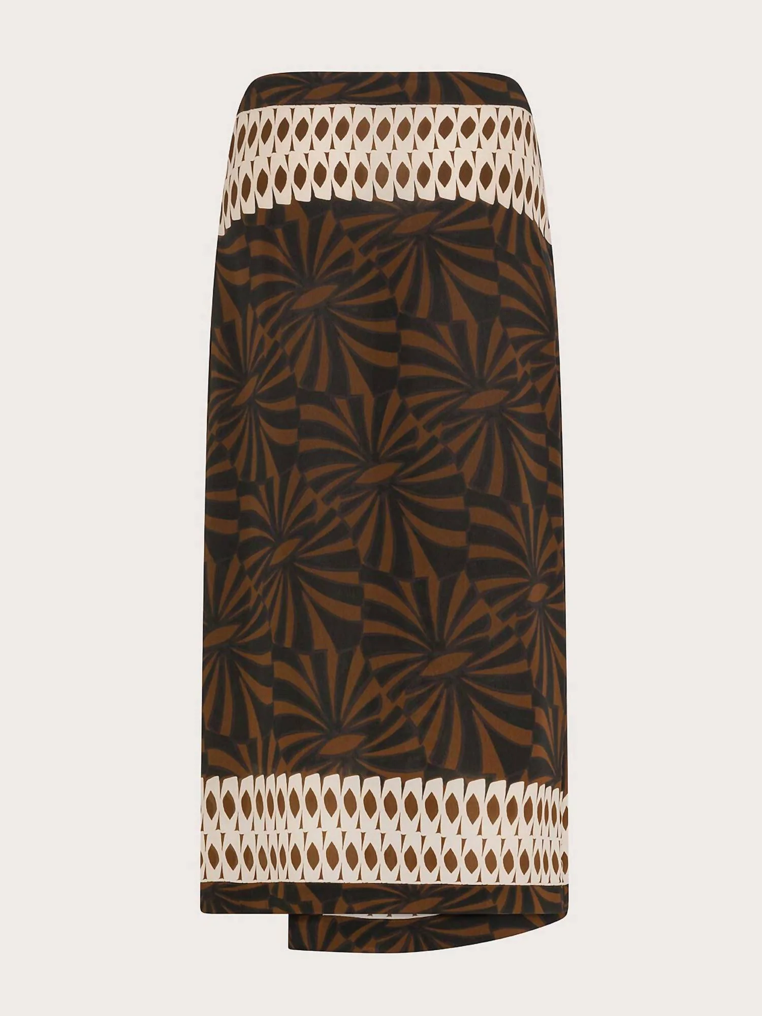 Women's Graphic Print Midi Skirt In Terra