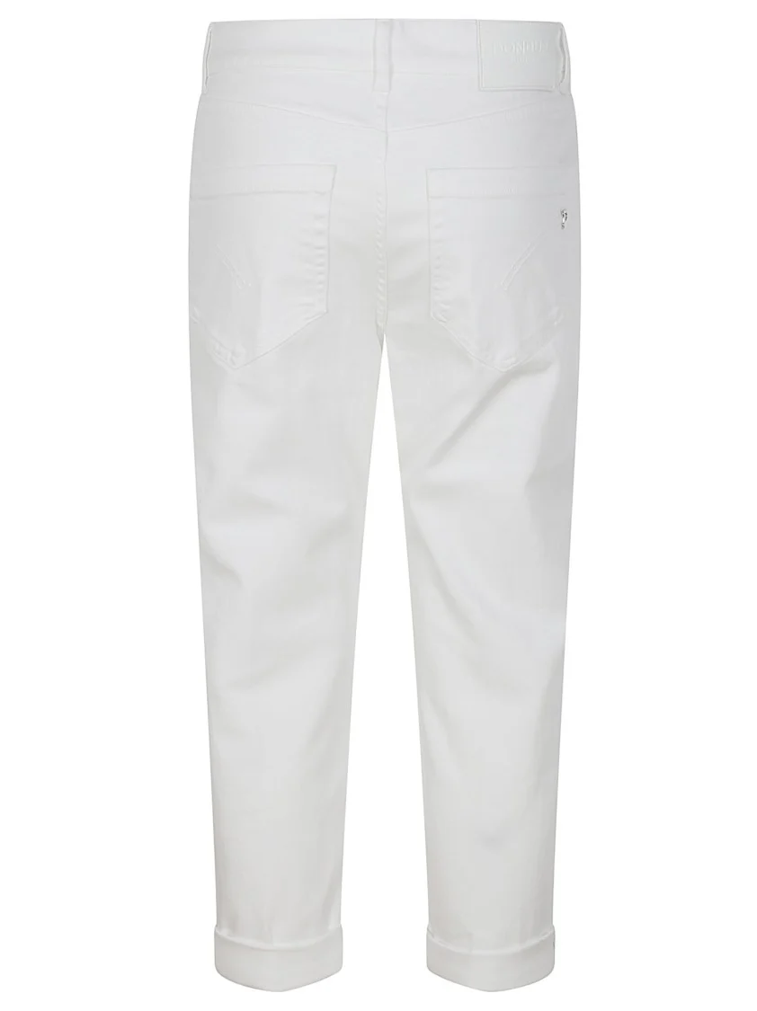Koons Gioiello Five-Pocket White Trousers