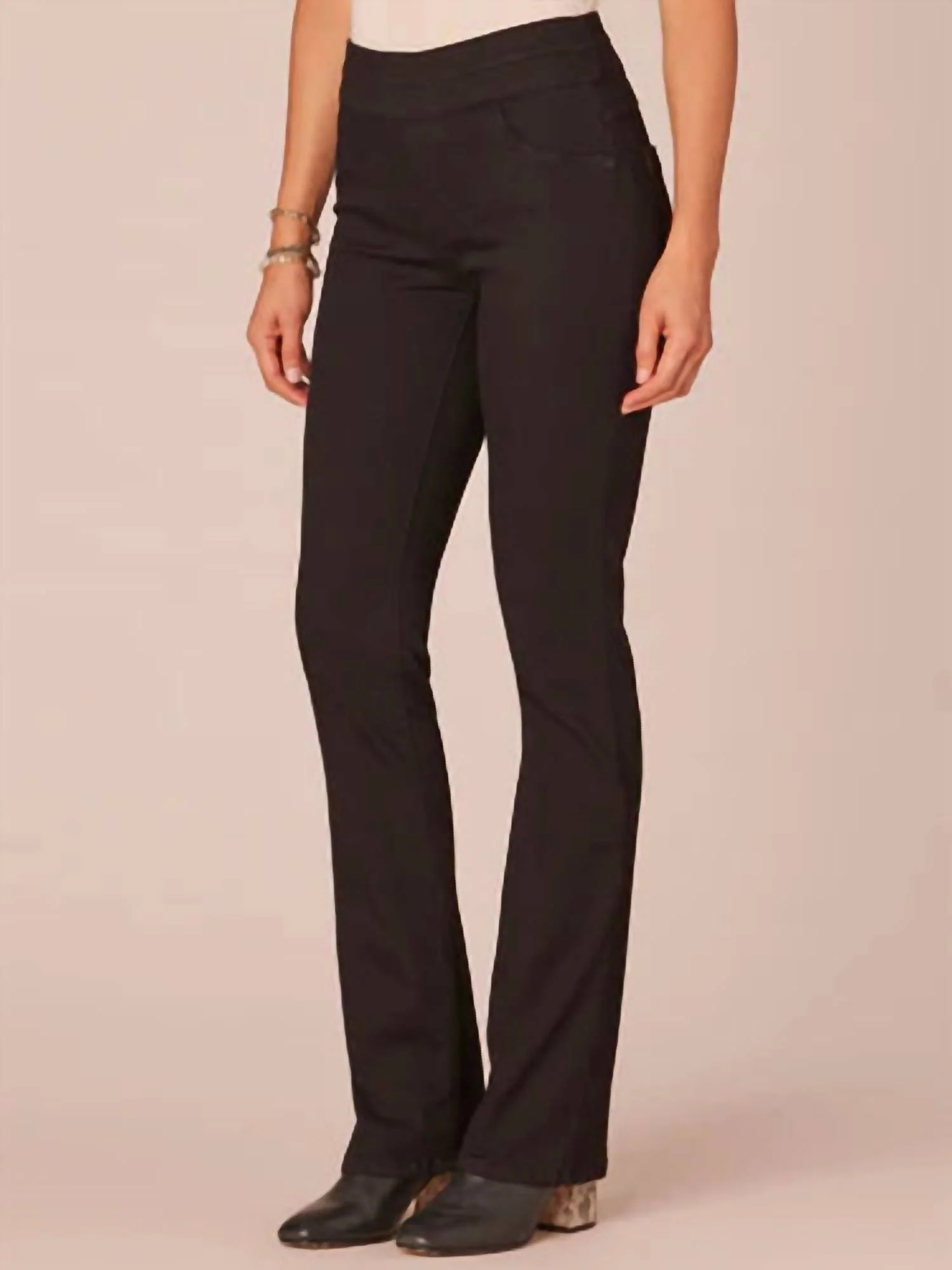 High Rise Itty Bitty Boot Glider Jeans In Black