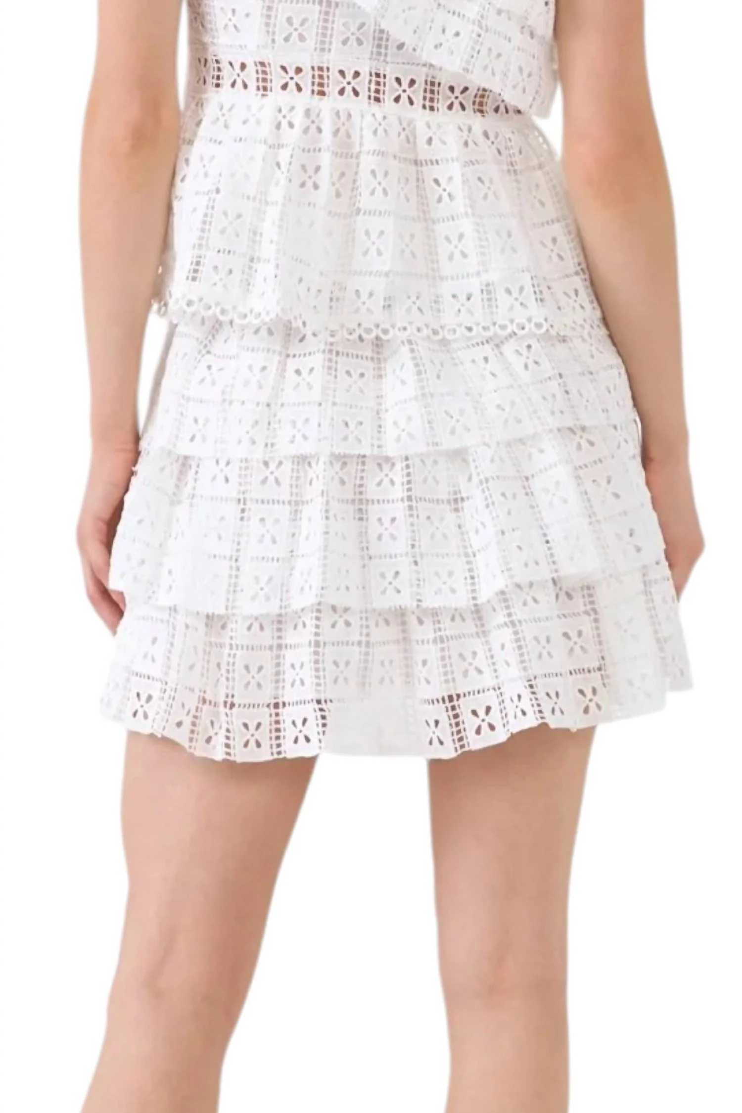 Harlow Skirt In White