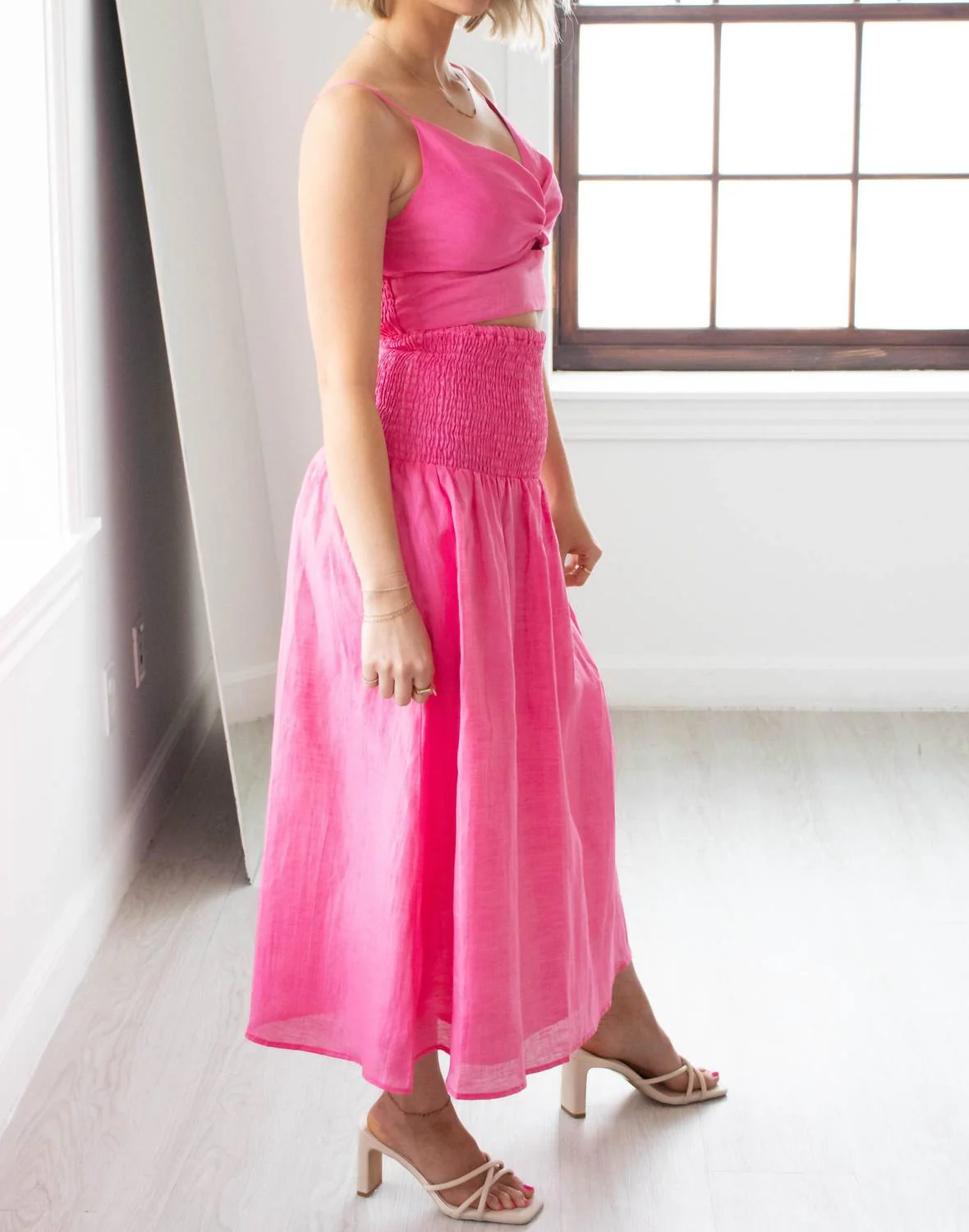 Fiona Skirt In Peony Pink