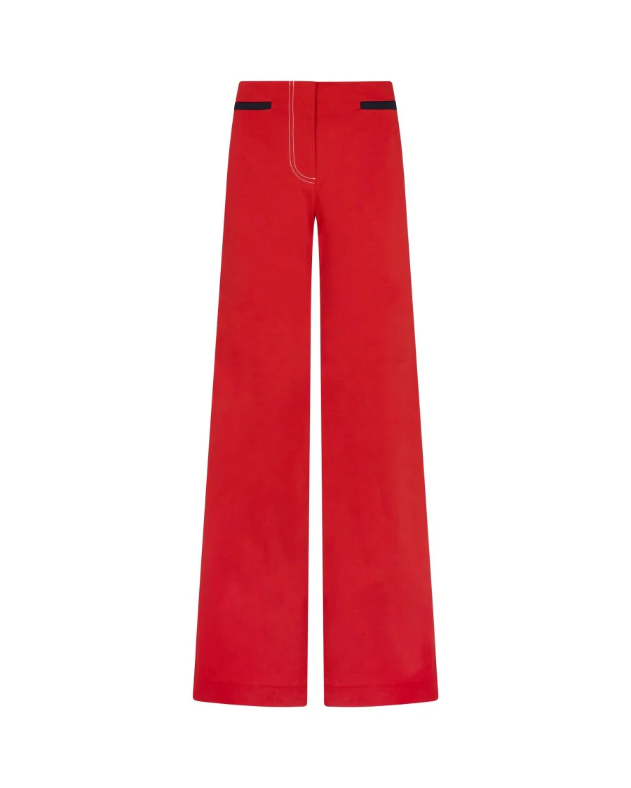 Flare Trouser With Contrast Pockets