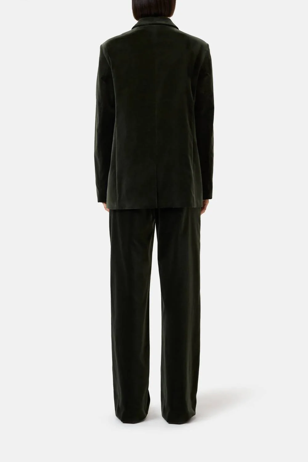 Lola Velvet Blazer In Irish Coffee