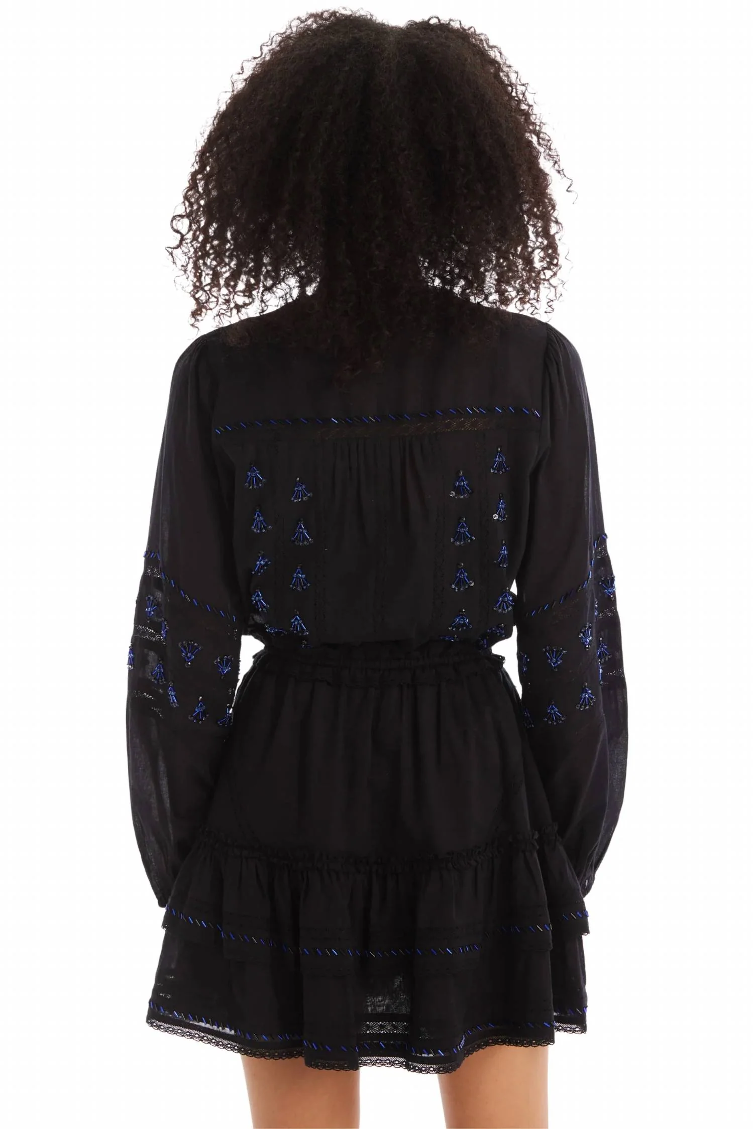 Beaded Keaton Mini Skirt In Black